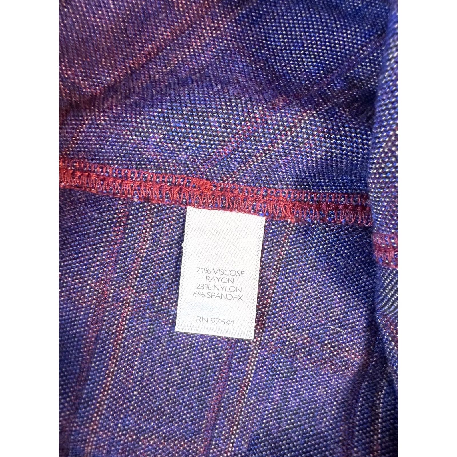 J. Jill J Jill Skirt Womens Size Small Red Plaid Pencil Stretch Knit D269 Size 28" / US 6 / IT 42 - 4 Thumbnail
