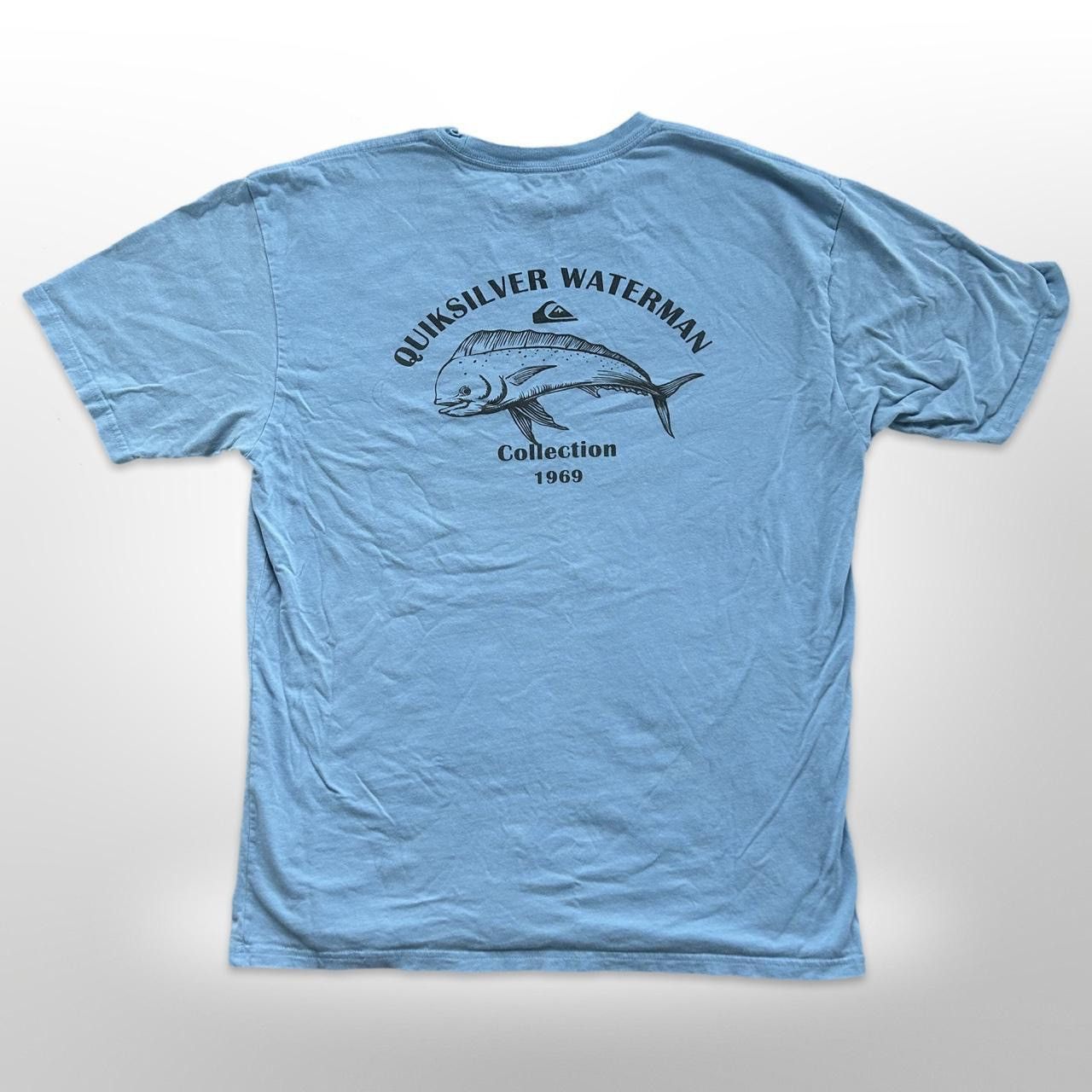 Quiksilver × Vintage Quiksilver Waterman Collection 1969 Graphic Tee Vintage Blue Size US M / EU 48-50 / 2 - 1 Thumbnail