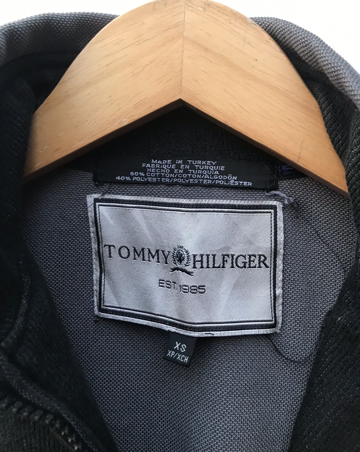Tommy Hilfiger Tommy Hilfiger Half Zipper Black Sweatshirt Size US S / EU 44-46 / 1 - 2 Thumbnail