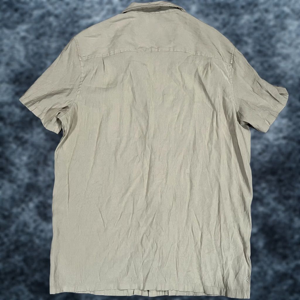 Cuts Cuts Shirt Mens 2XL Beige Clothing Hyperloop Short Sleeve Button Lightweight Size US XXL / EU 58 / 5 - 1 Thumbnail
