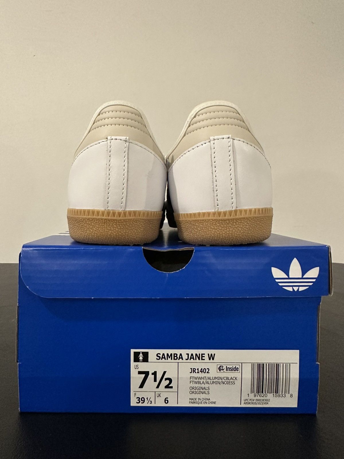 Adidas Size 7.5 - adidas Samba Jane White Black Gum W Size US 7.5 / IT 37.5 - 5 Thumbnail