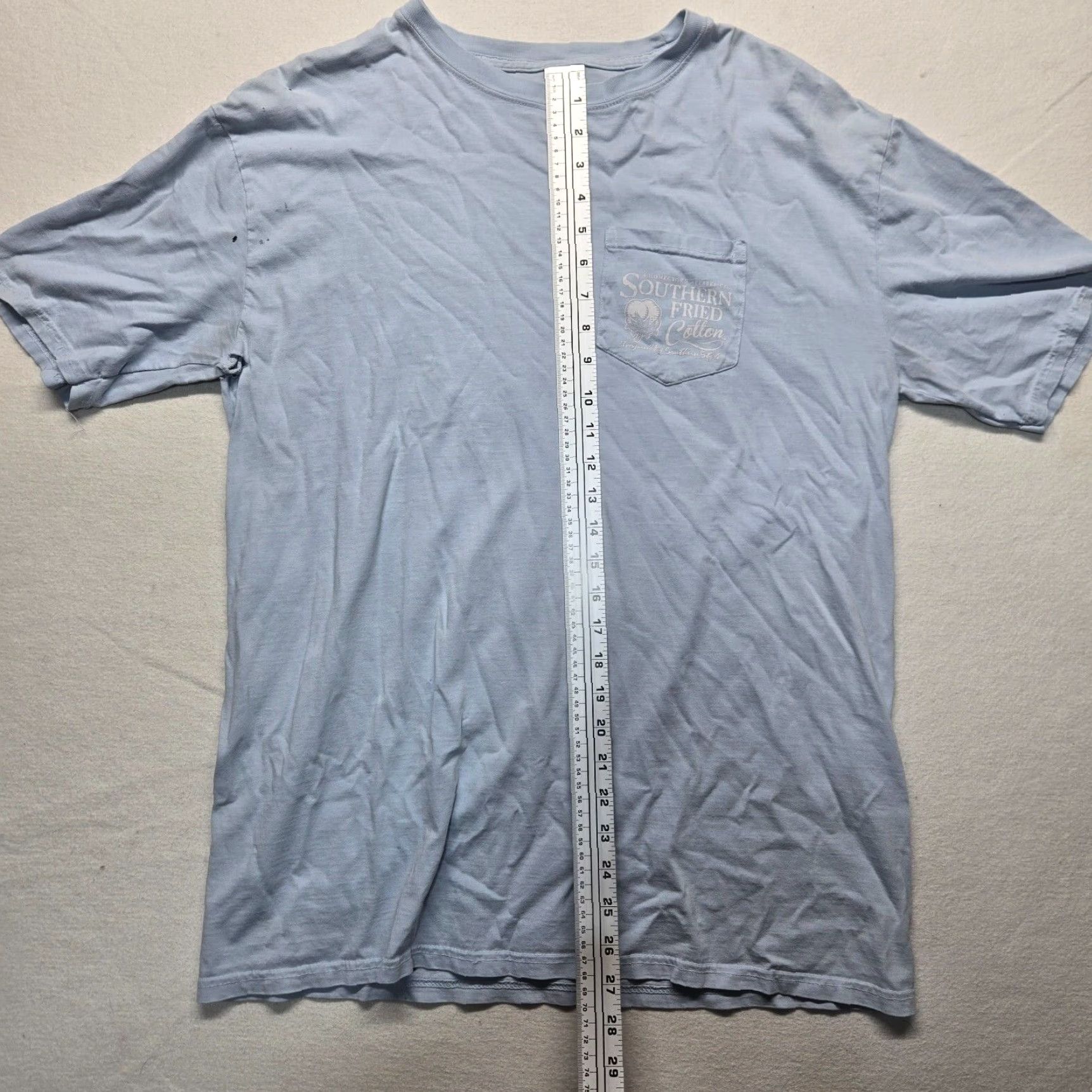 Vintage VINTAGE Southern Fried Cotton Graphic Print Cow T-Shirt Adult Large Blue Southern Mens Size US L / EU 52-54 / 3 - 7 Thumbnail