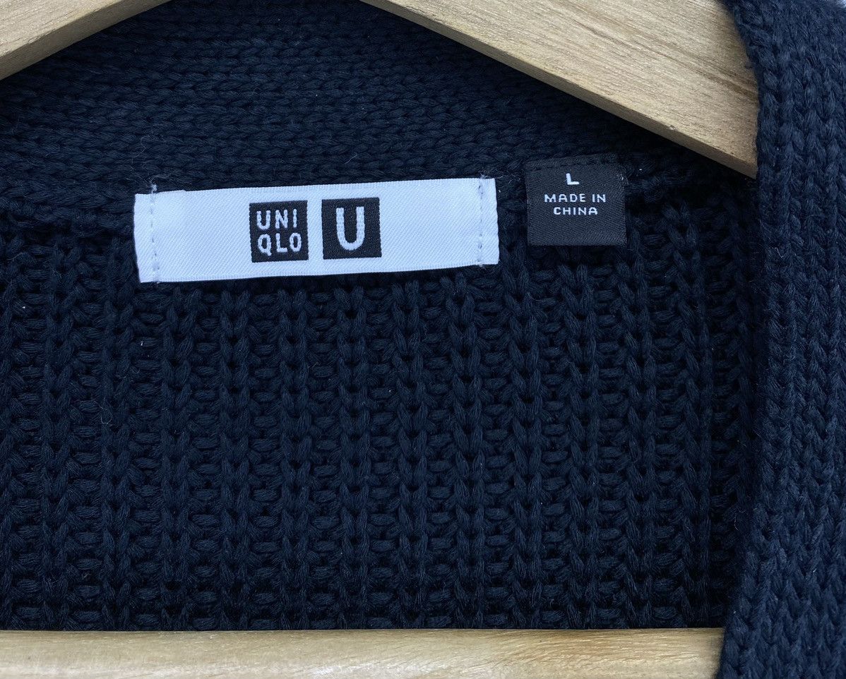 Lemaire × Uniqlo Lemaire x Uniqlo Luxury Rare Black Knitted Vest Size L / US 10 / IT 46 - 4 Thumbnail