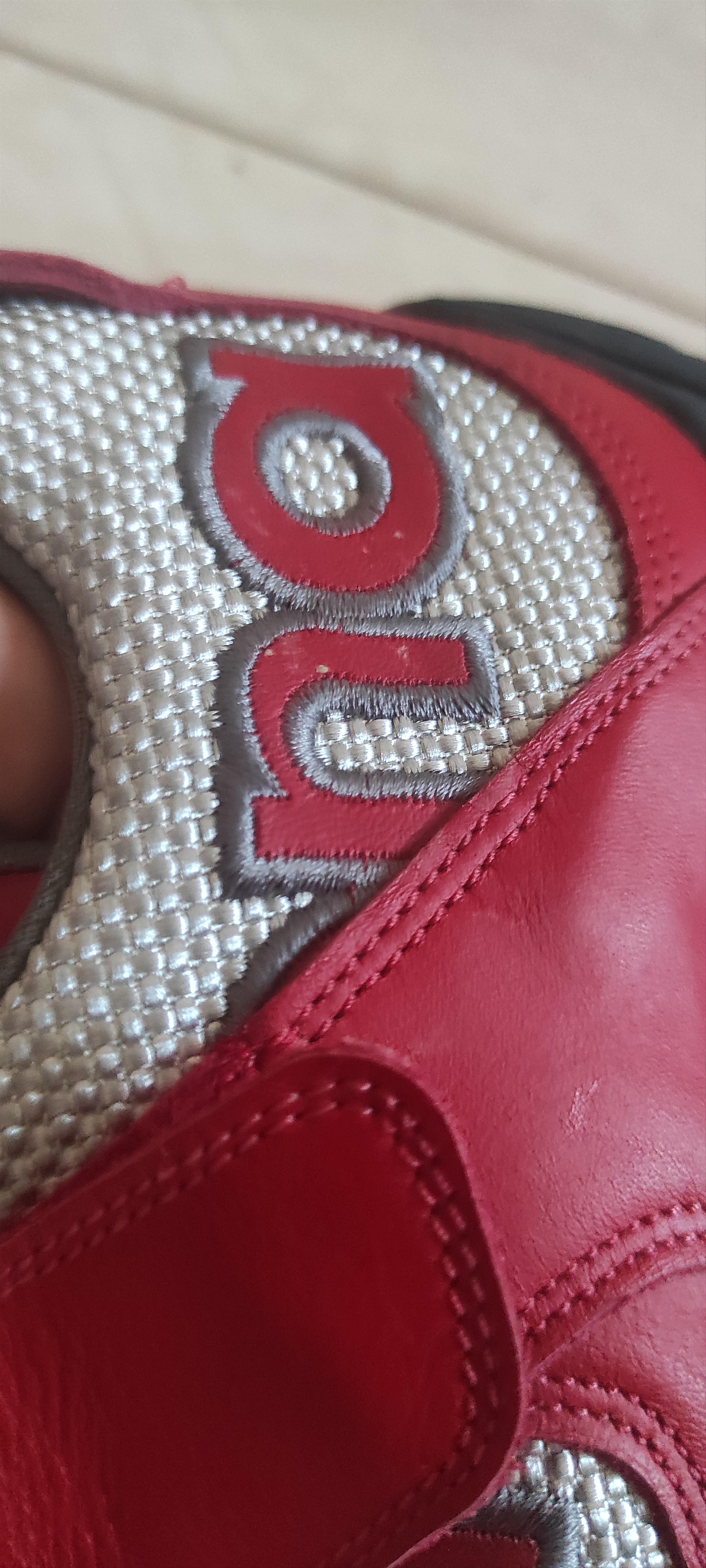 Daytona Daytona Moto Fun Motorcycle Red Silver Shoes Leather Boots Size US 6.5 / IT 36.5 - 17 Thumbnail