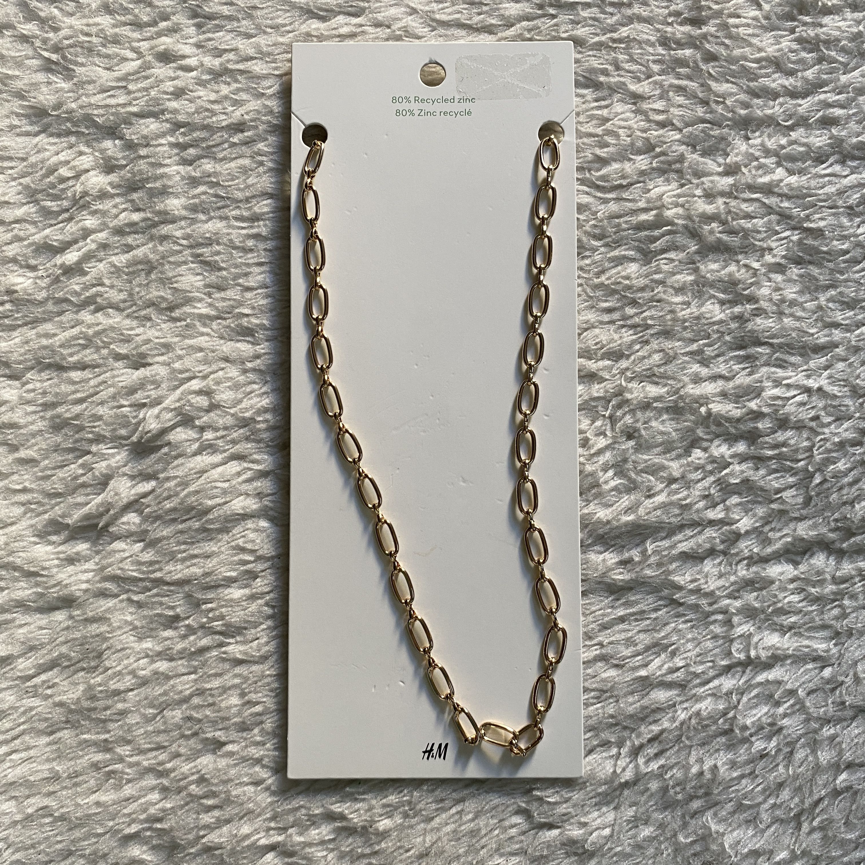 H&M H&M Gold Paperclip Chain Necklace Size ONE SIZE - 8 Thumbnail