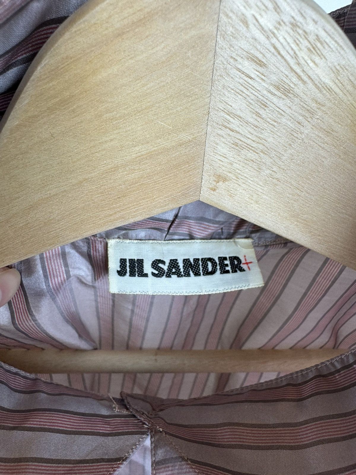 Jil Sander Jil Sander Vintage Silk Striped Shirt Blouse Dracula Collar Size S / US 4 / IT 40 - 19 Thumbnail
