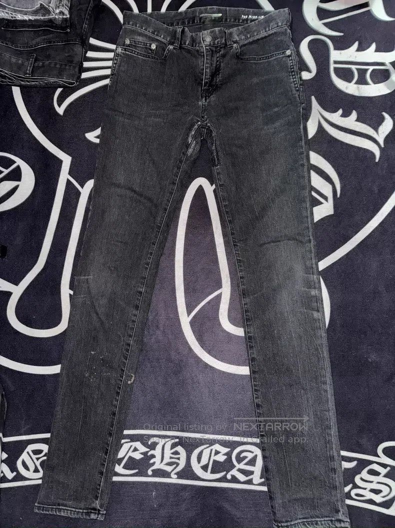Saint Laurent Paris Saint Laurent Paris Charcoal Wash Slim Fit Denim Jeans i Size US 29 - 1 Thumbnail