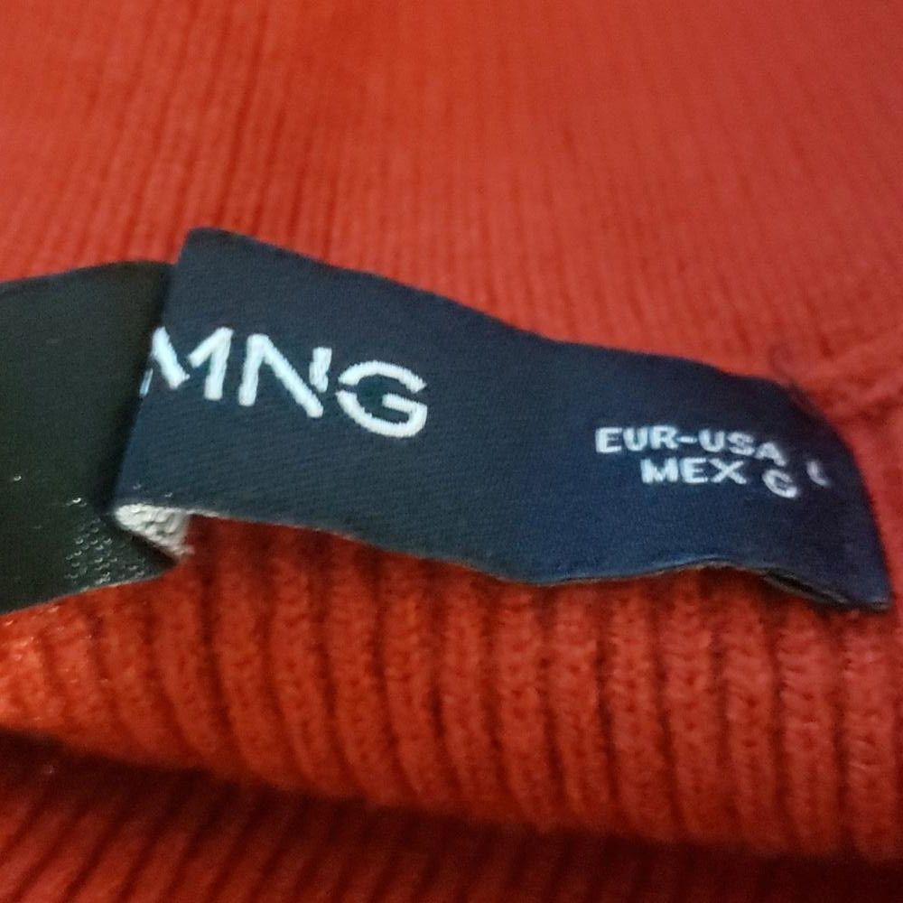 Mango CT1980 Mango MNG Short Sleeved Cropped Ribbed Sweater L Size L / US 10 / IT 46 - 7 Thumbnail