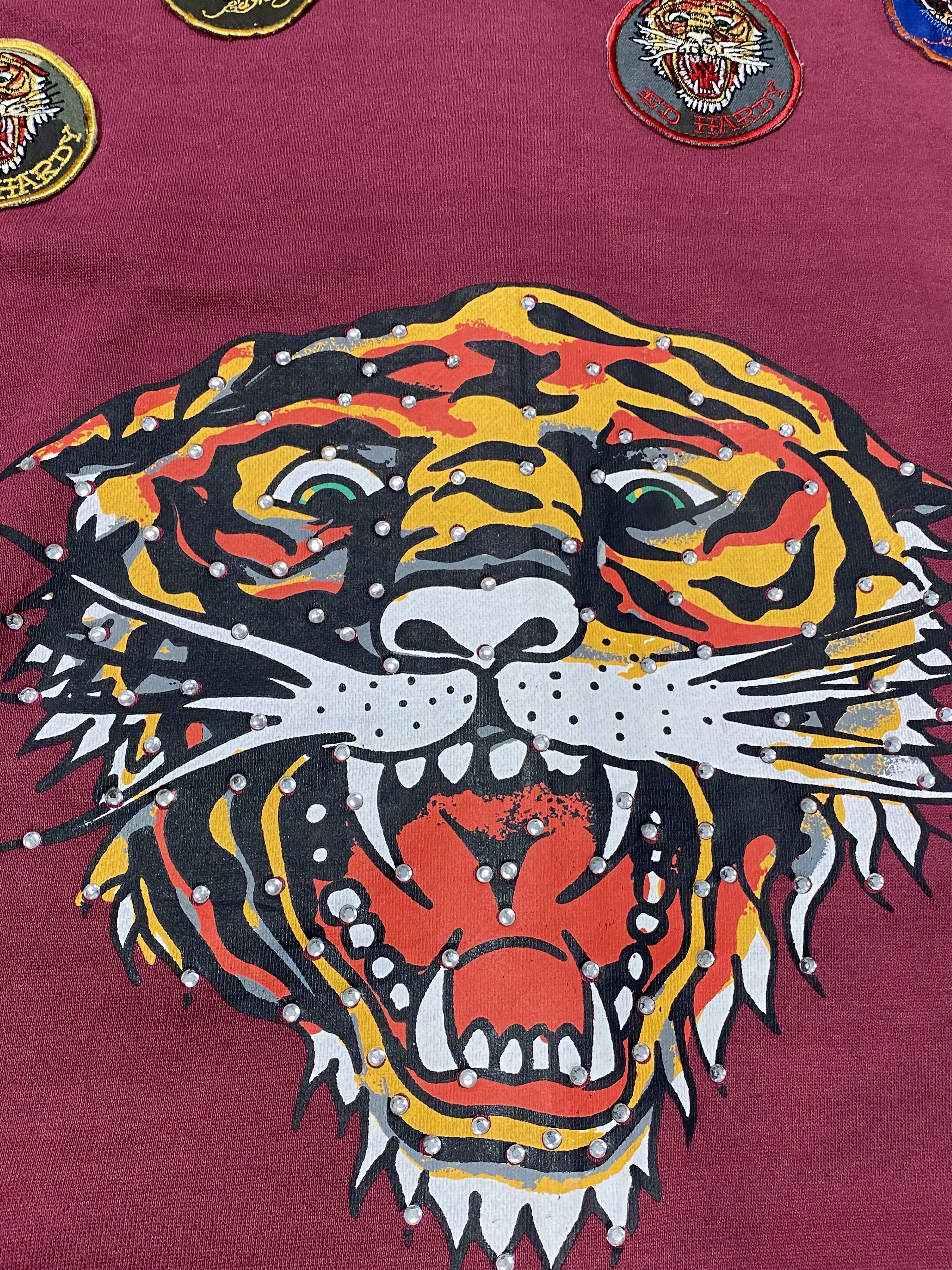 Ed Hardy Vintage Y2K Ed Hardy Big Logo Tattoo Tiger Zip Hoodie Size US XXL / EU 58 / 5 - 12 Thumbnail
