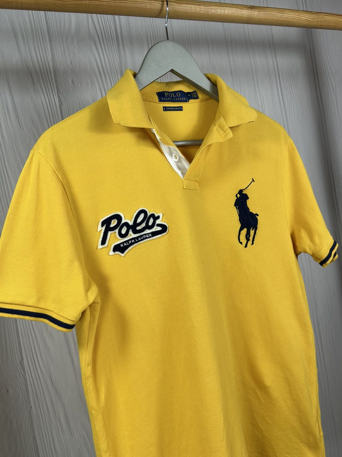 Polo Ralph Lauren Polo Ralph Lauren Big Pony Yellow Polo Size M Size US M / EU 48-50 / 2 - 3 Thumbnail