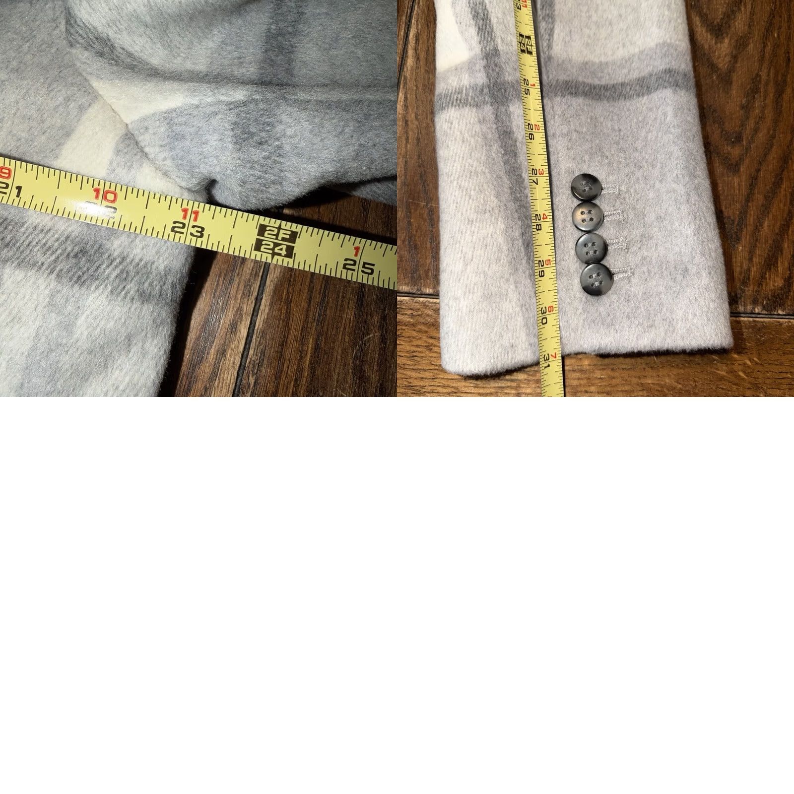 Ann Taylor VINTAGE: No Ann Taylor Coat Trench Wool Blend Plaid Gray Long Belted Buttoned Fully Lined Size L Womens Size L / US 10 / IT 46 - 9 Thumbnail