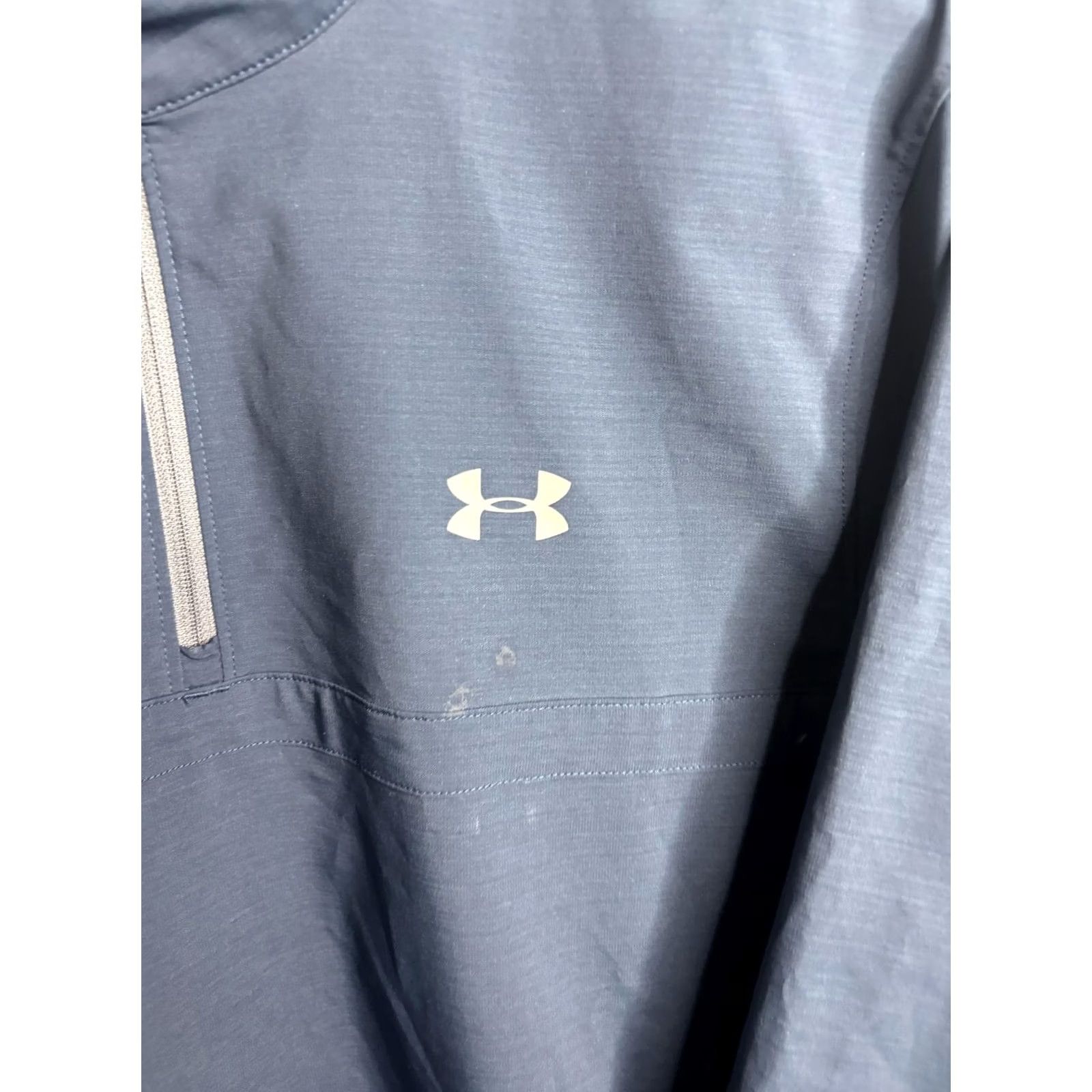 Under Armour Under Armour Jacket Mens Medium Blue 1/2 Zip Windbreaker Reflective Lightweight Size US M / EU 48-50 / 2 - 3 Thumbnail