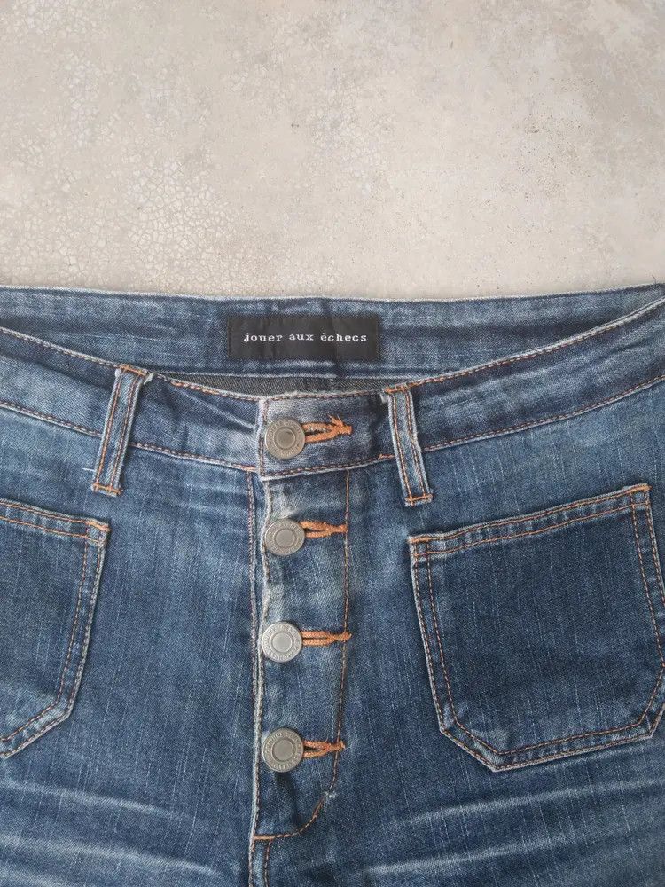 Japanese Brand Vintage Jouer Aux Echecs Hysteric Glamour Style Flared Jeans Size US 28 / EU 44 - 4 Thumbnail