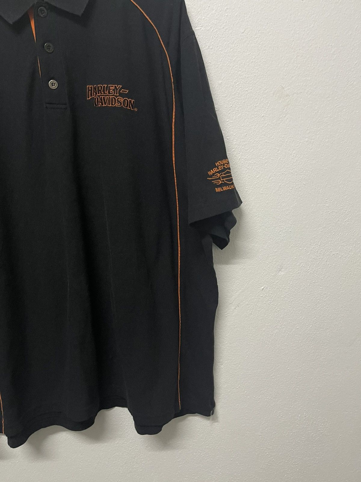 Harley Davidson 90s HARLEY DAVIDSON MILWAUKEE POLO SHIRT Size US XXL / EU 58 / 5 - 3 Thumbnail
