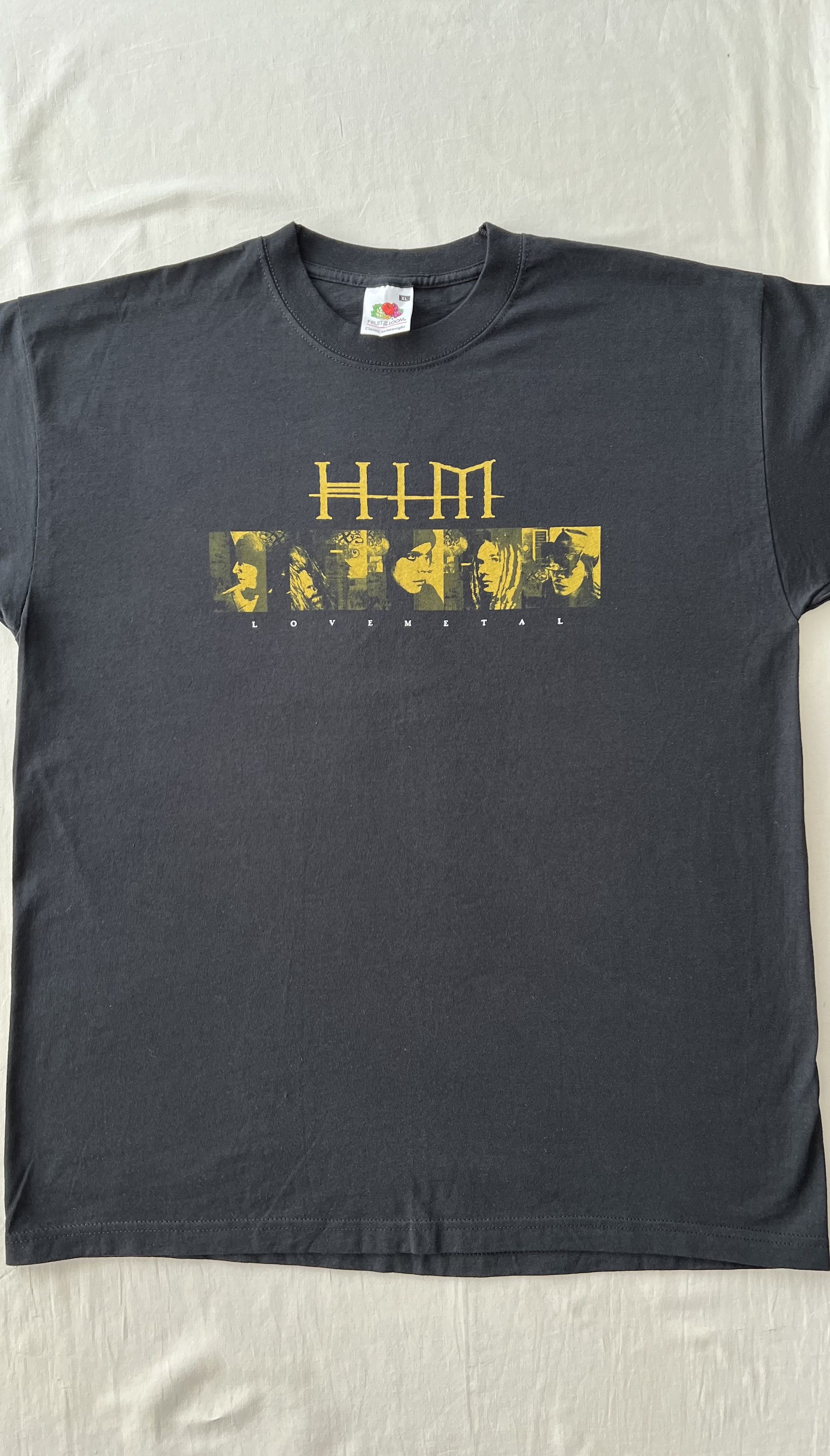 Band Tees Vintage 2000s HIM Love Metal Glam Rock Band Black T-shirt Size US XL / EU 56 / 4 - 3 Thumbnail