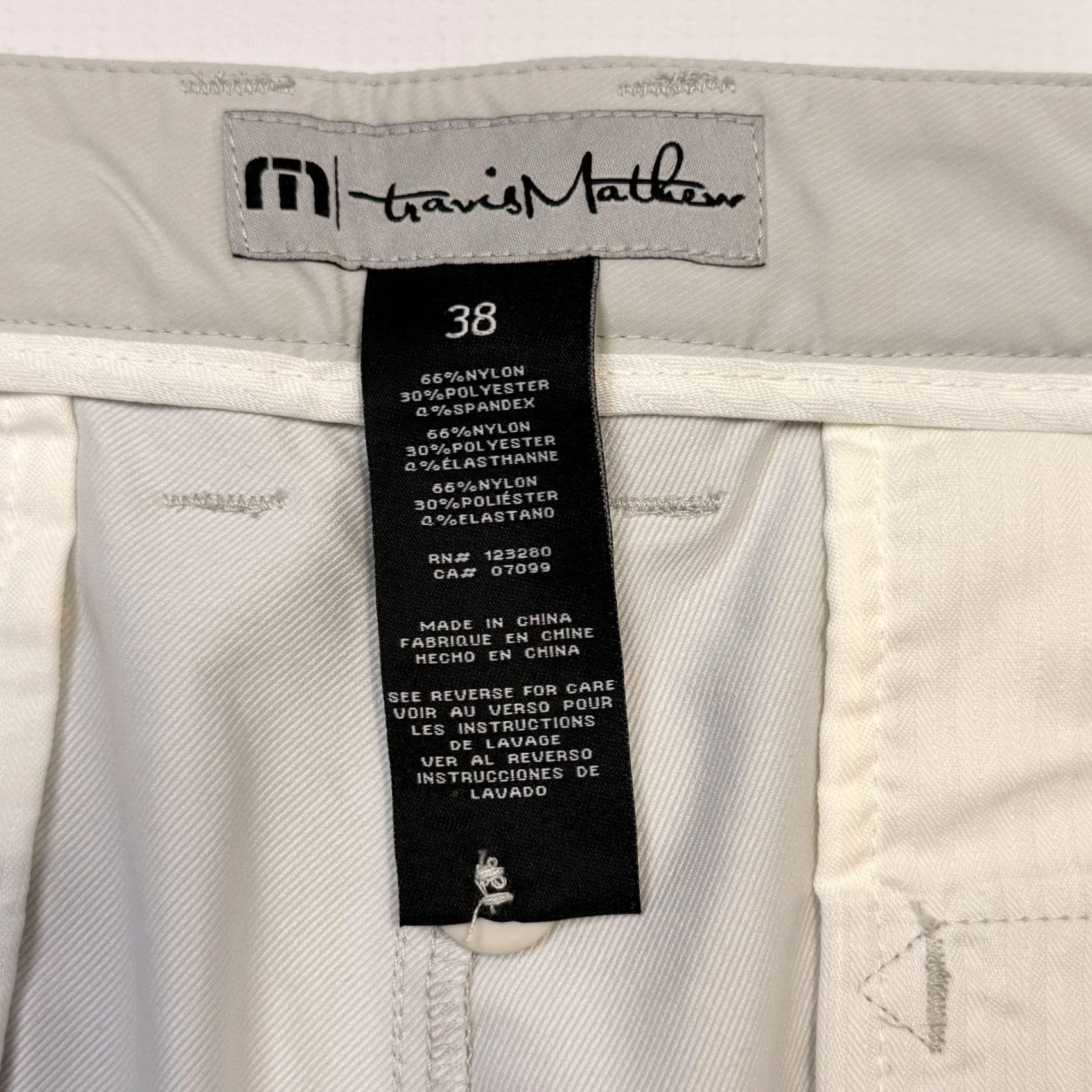 TravisMathew TravisMathew Pant Mens 38x32 Gray Prestige Hough Chino Golf Stretch Performance Size US 38 / EU 54 - 7 Thumbnail