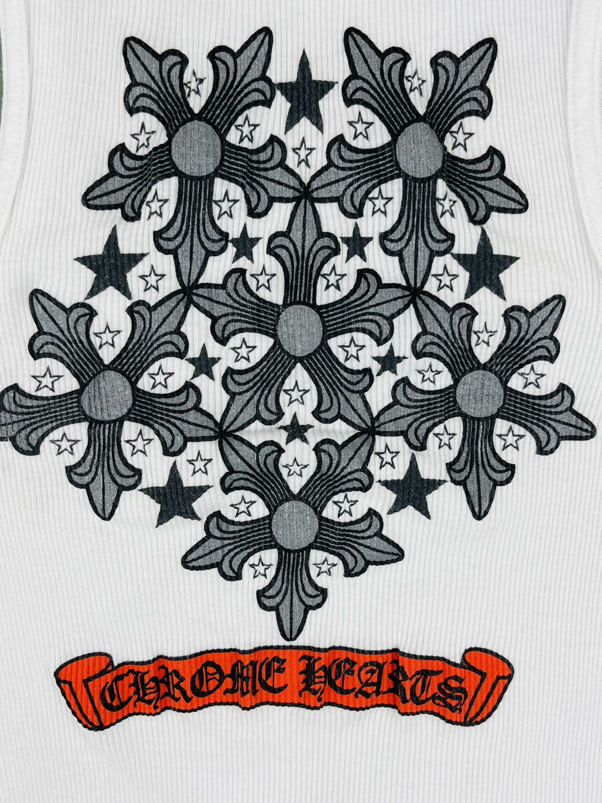 Chrome Hearts Chrome Hearts Vintage Orange Scroll Ninja Star Tank Top Size US S / EU 44-46 / 1 - 3 Thumbnail