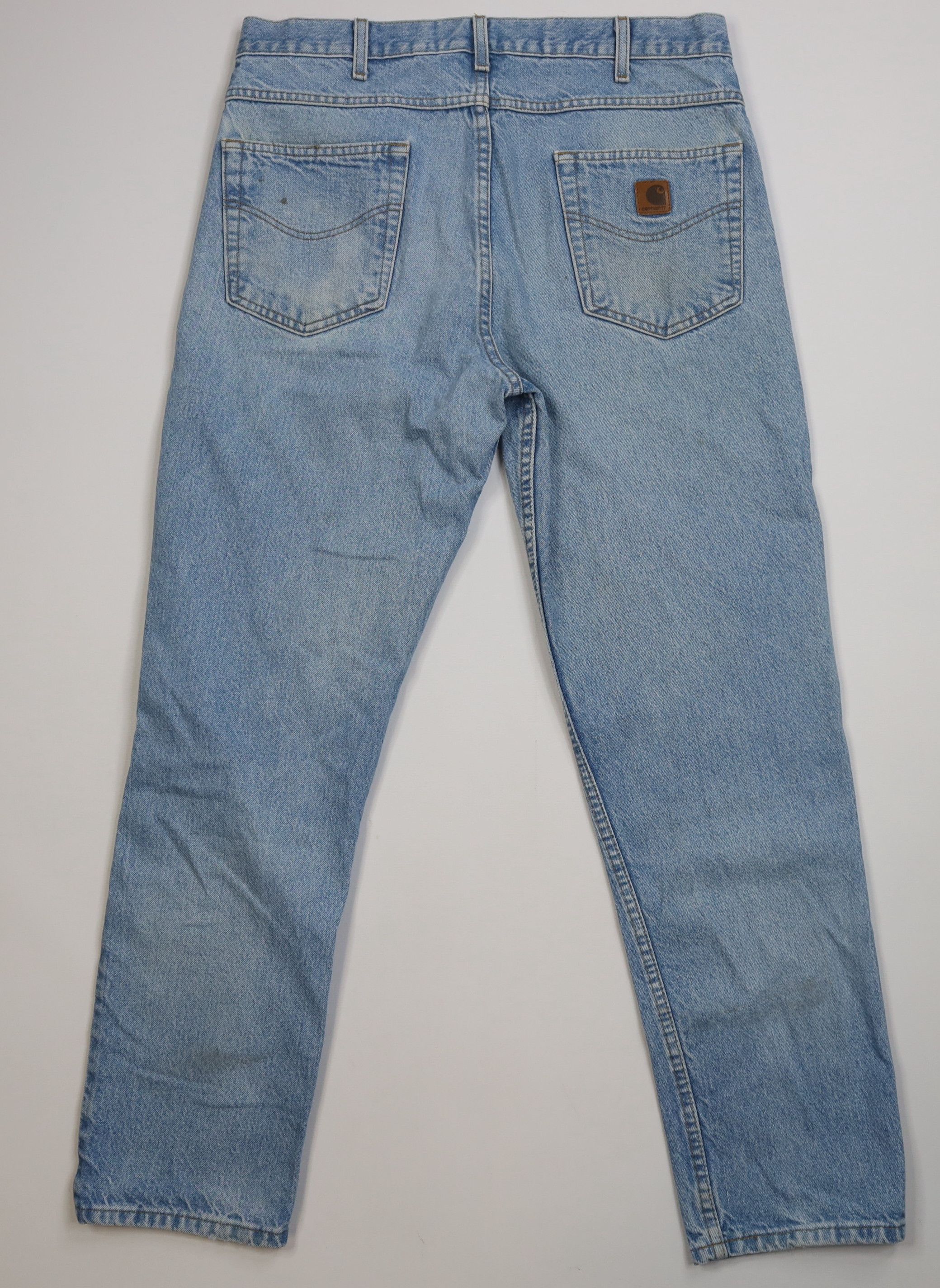 Carhartt Vintage 90s Carhartt Straight Leg Denim Jeans Blue Cotton Size US 36 / EU 52 - 12 Thumbnail