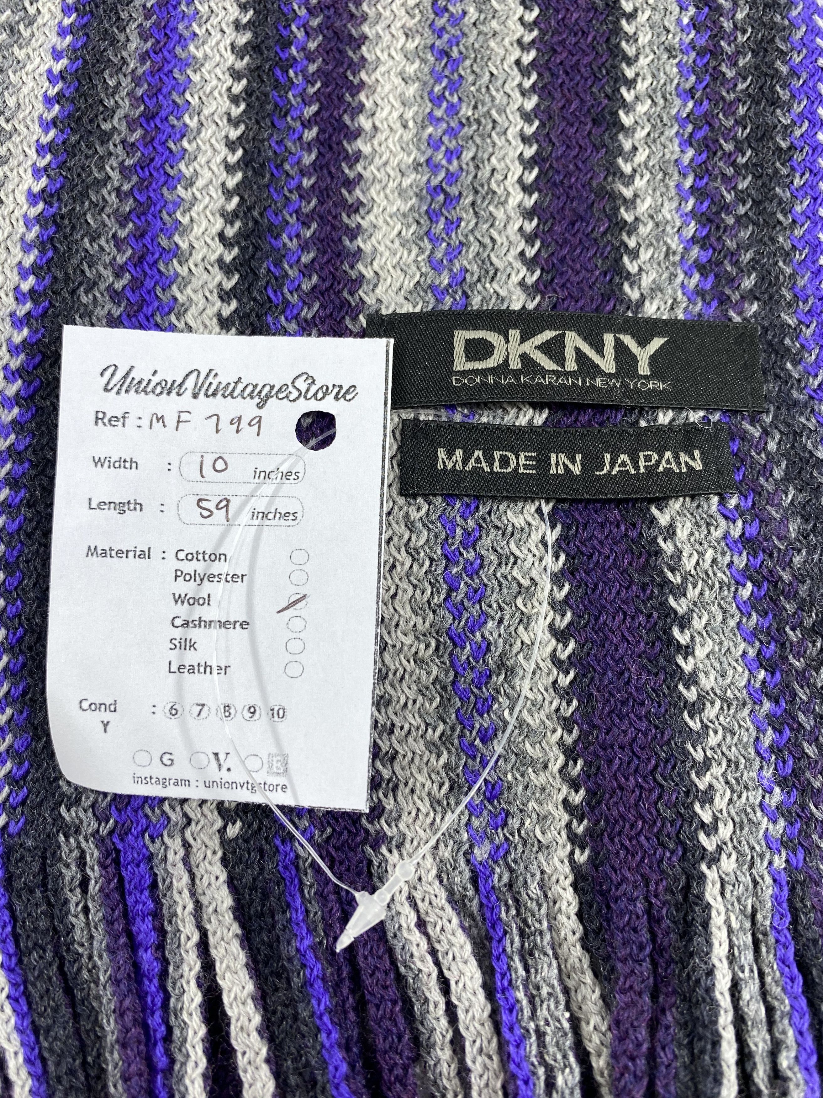 DKNY Vintage DKNY Scarf/Muffler/Neckwear MF799 Size ONE SIZE - 4 Thumbnail