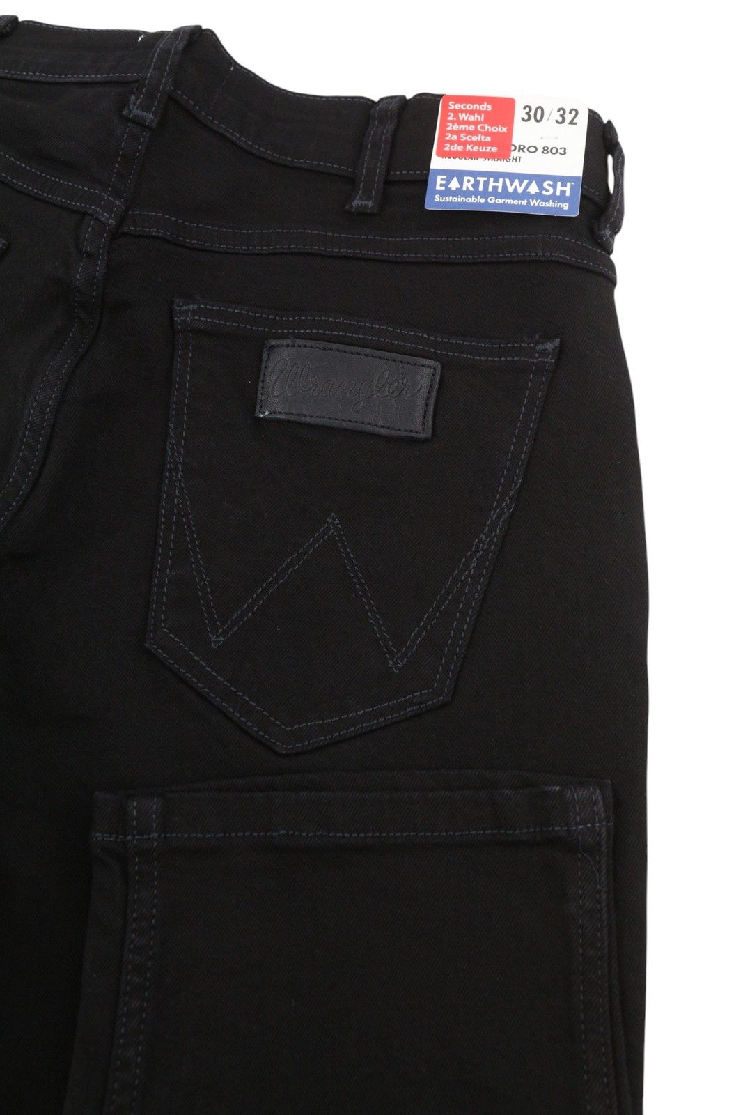 Wrangler GREENSBORO W30/L32 Black Slim Fit Stretch Zip Jeans 87669 Size US 30 / EU 46 - 5 Thumbnail