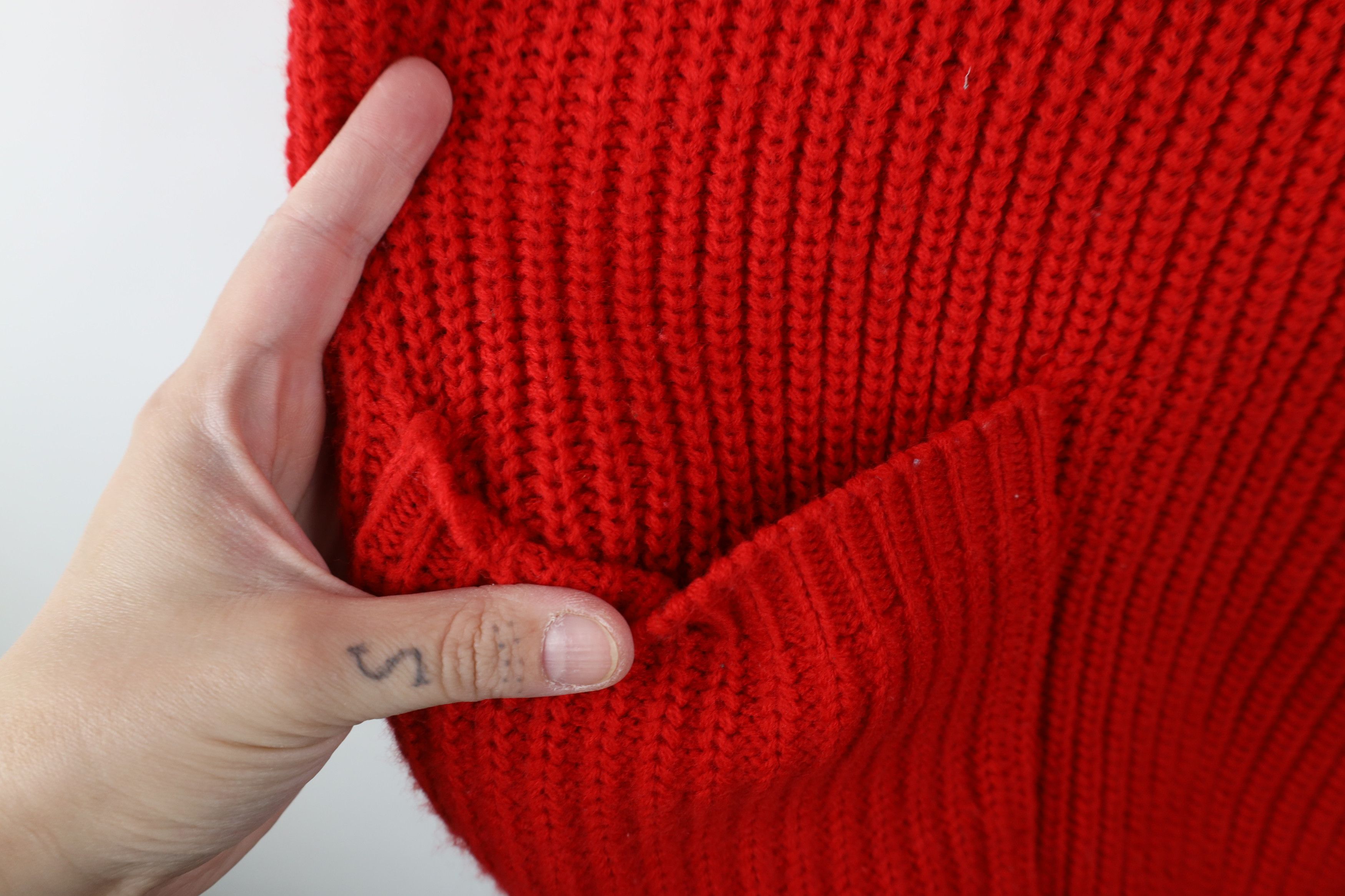 Vintage Vintage 90s Streetwear Oversized Ribbed Collared Sweater Size M / US 6-8 / IT 42-44 - 7 Thumbnail
