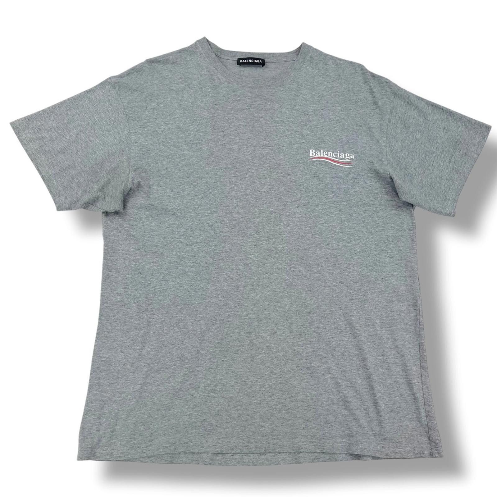 Balenciaga Balenciaga Grey Campaign Logo T Shirt Size US S / EU 44-46 / 1 - 2 Thumbnail