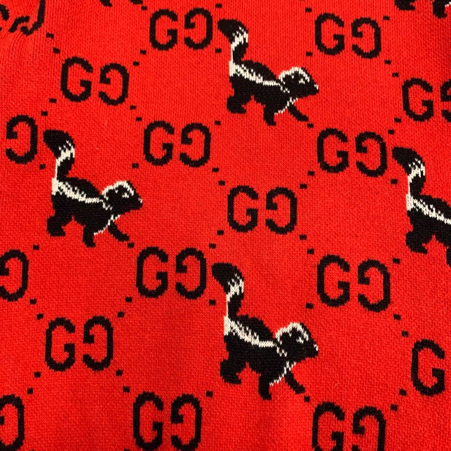 Gucci GUCCI Red Squirrel GG Wool Sweater M 95 New Size US M / EU 48-50 / 2 - 8 Thumbnail