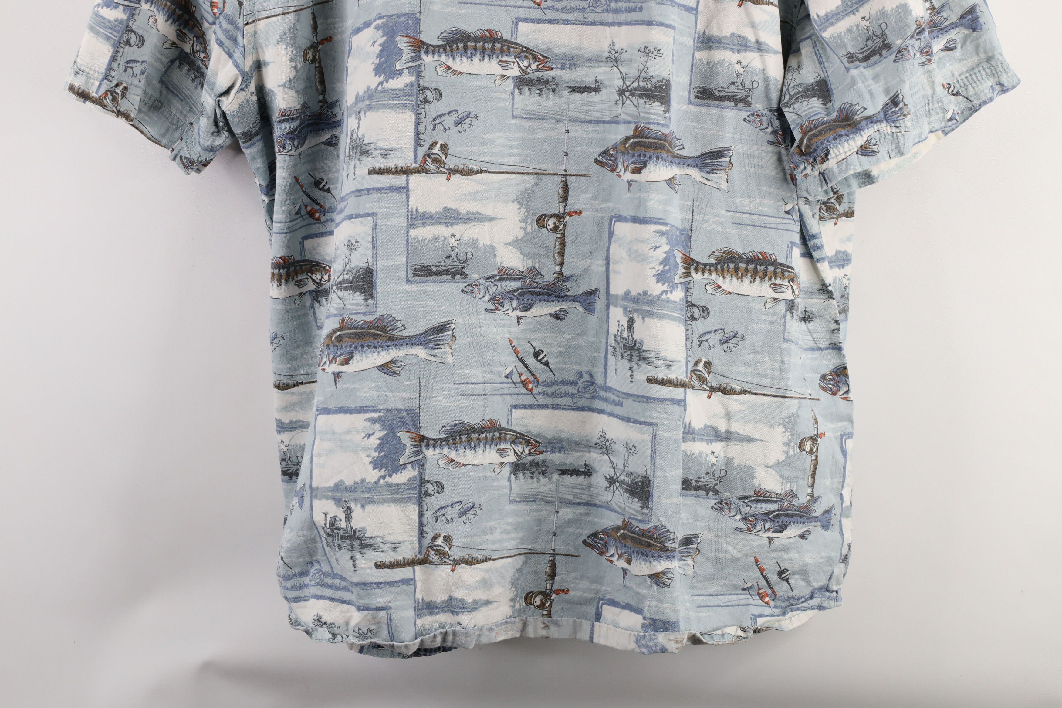 Vintage Vintage 90s Streetwear Over Print Short Sleeve Button Shirt Size US XL / EU 56 / 4 - 9 Thumbnail