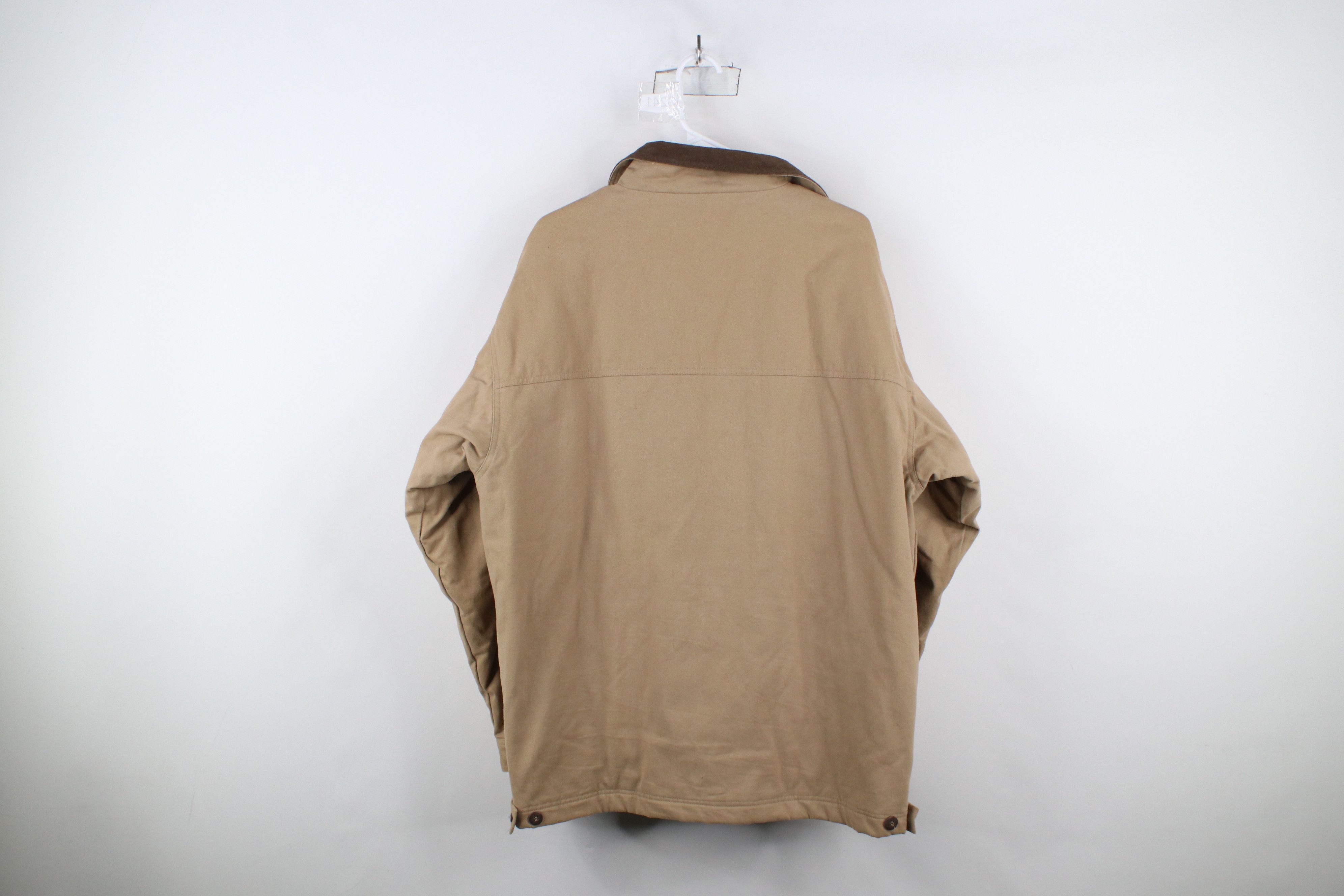Vintage Vintage 90s Streetwear Leather Quilted Chore Barn Jacket Size US L / EU 52-54 / 3 - 13 Thumbnail