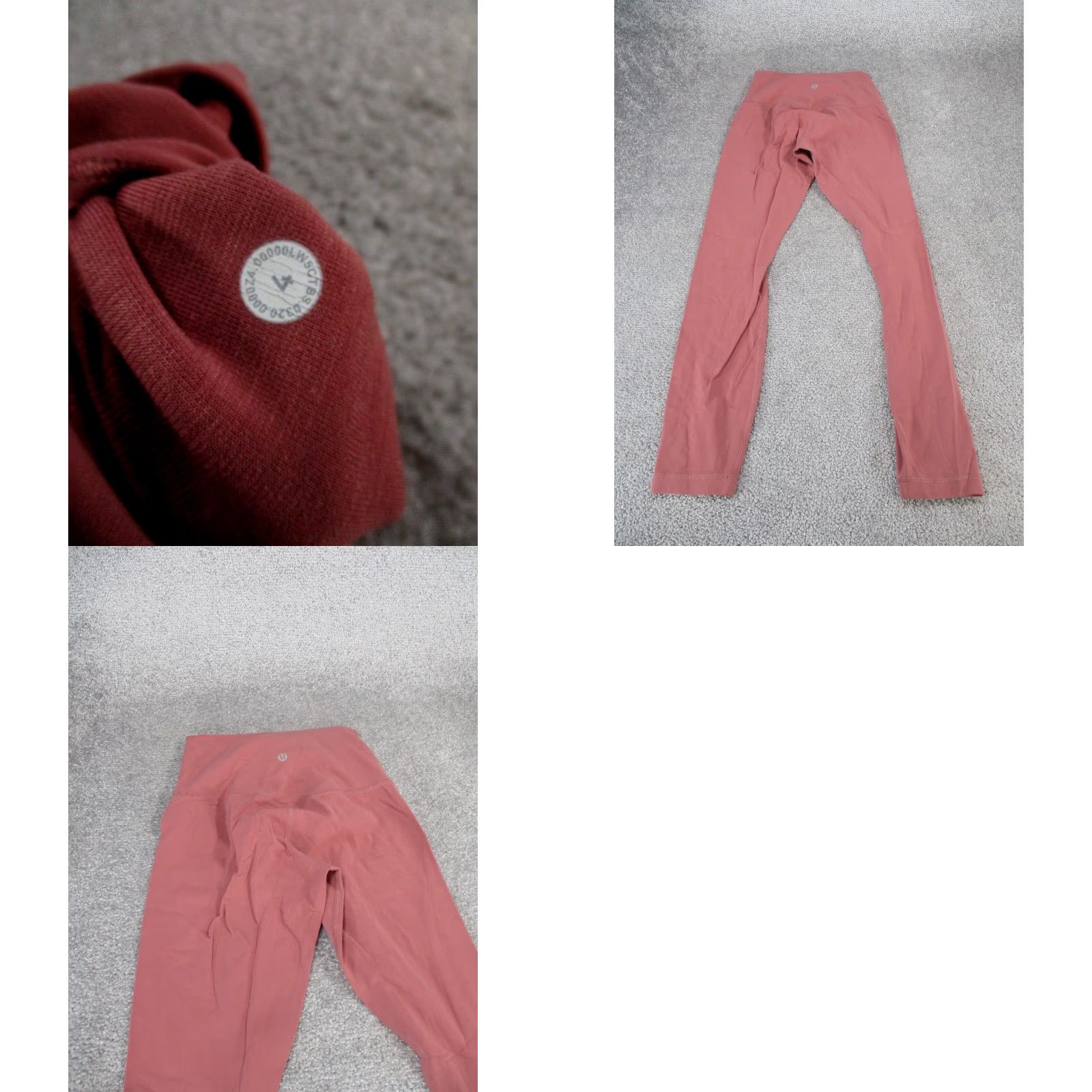 Lululemon Lululemon Womens 4 Brier Rose Red Pink Nulu Crop Yoga Leggings Size 27" / US 4 / IT 40 - 8 Thumbnail