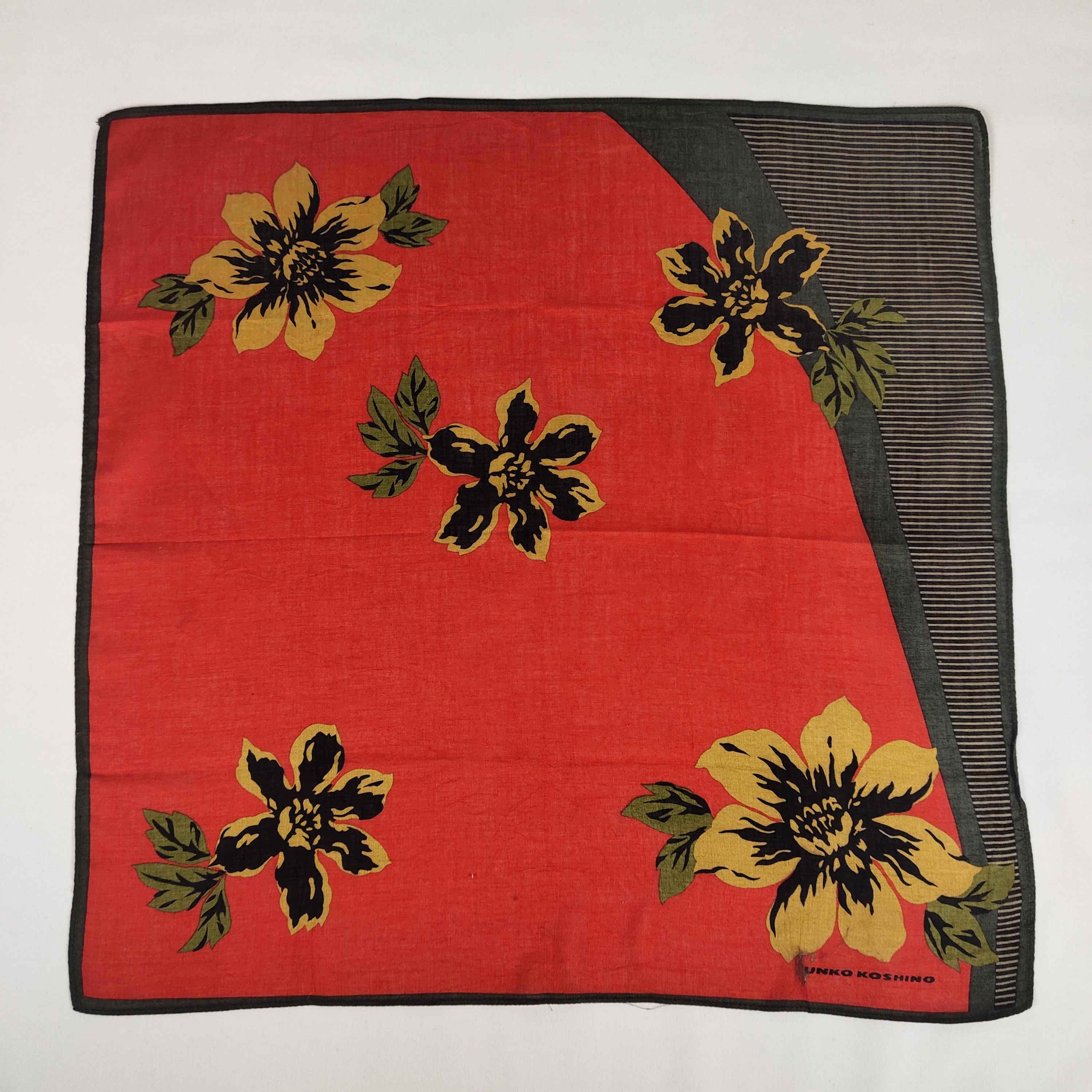 Mr. Junko × Vintage Junko Koshino Handkerchief / Neckerchief / Bandana FZ393 Size ONE SIZE - 3 Thumbnail