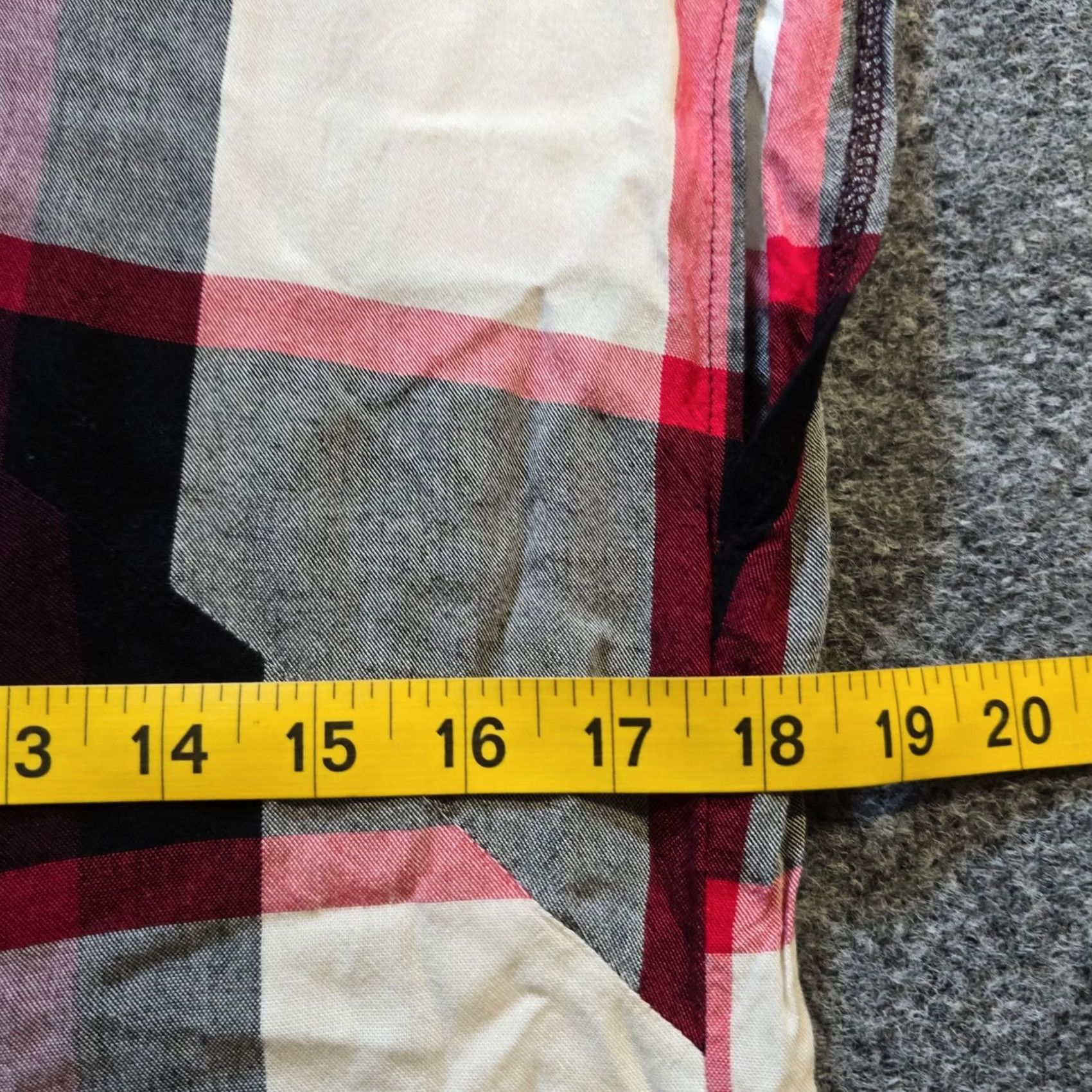 Anthropologie Postmark Womens Blouse XS Red Plaid Layered Short Sleeve Casual Tops Bohemian Spring Summer Fall Anthologie? Size XS / US 0-2 / IT 36-38 - 5 Thumbnail