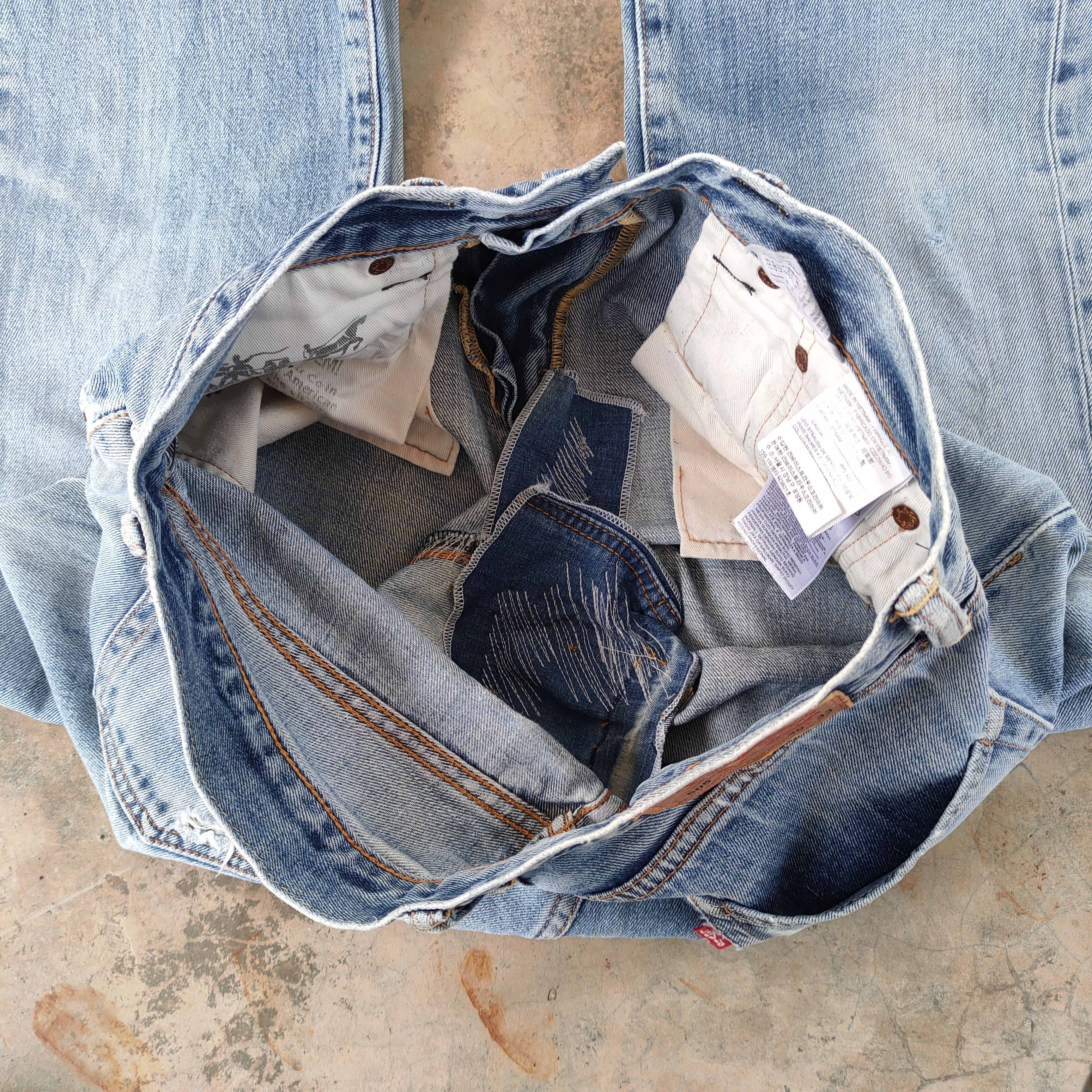 Levi's Vintage Clothing # LEVI'S 505 VINTAGE MUD WASH BLUE JEANS DENIM PANTS Size US 30 / EU 46 - 15 Thumbnail