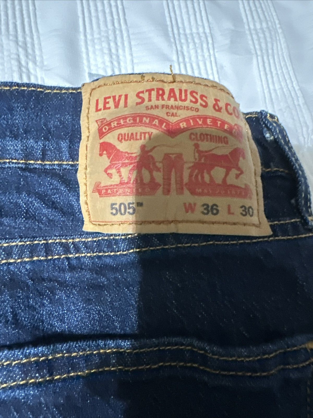 Levi's × Vintage Levis 505 36x30 Size US 36 / EU 52 - 4 Thumbnail