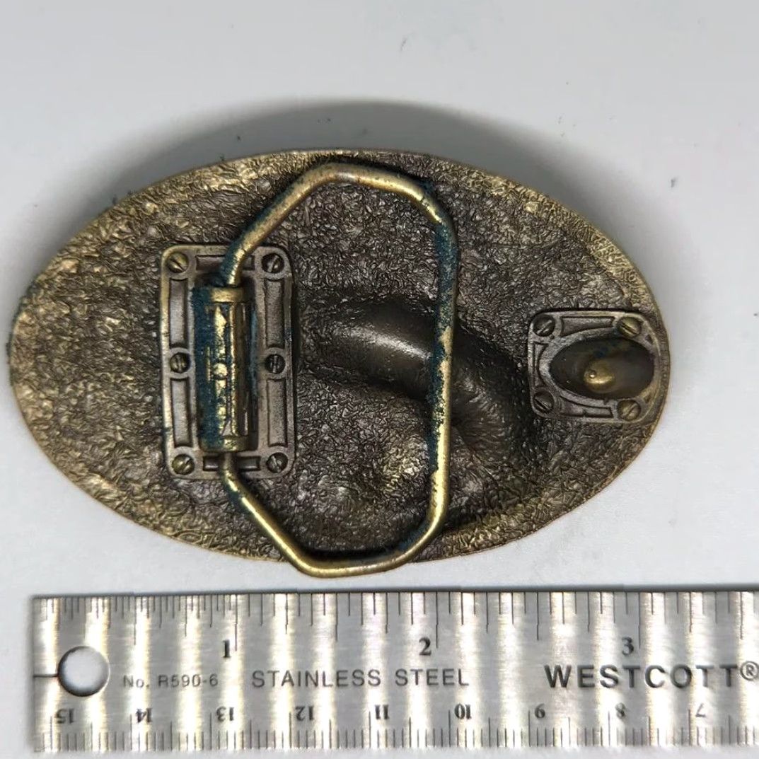 Vintage Belt Buckle Bass Fishing Spirit of '96 Brass Size ONE SIZE - 2 Thumbnail