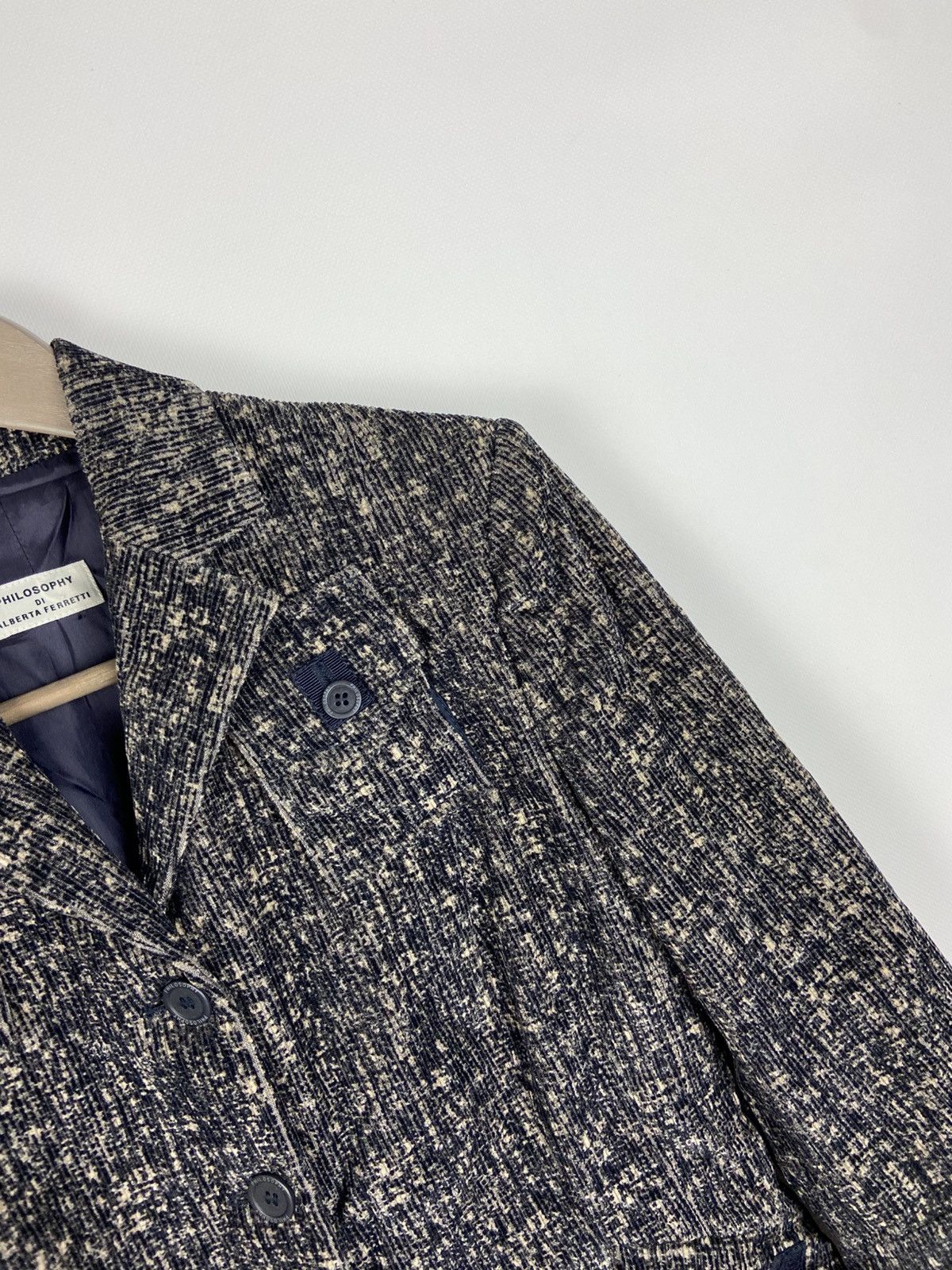 Alberta Ferretti Philosophy di Alberta Ferretti Womens Front Pocket Blazers Size M / US 6-8 / IT 42-44 - 5 Thumbnail