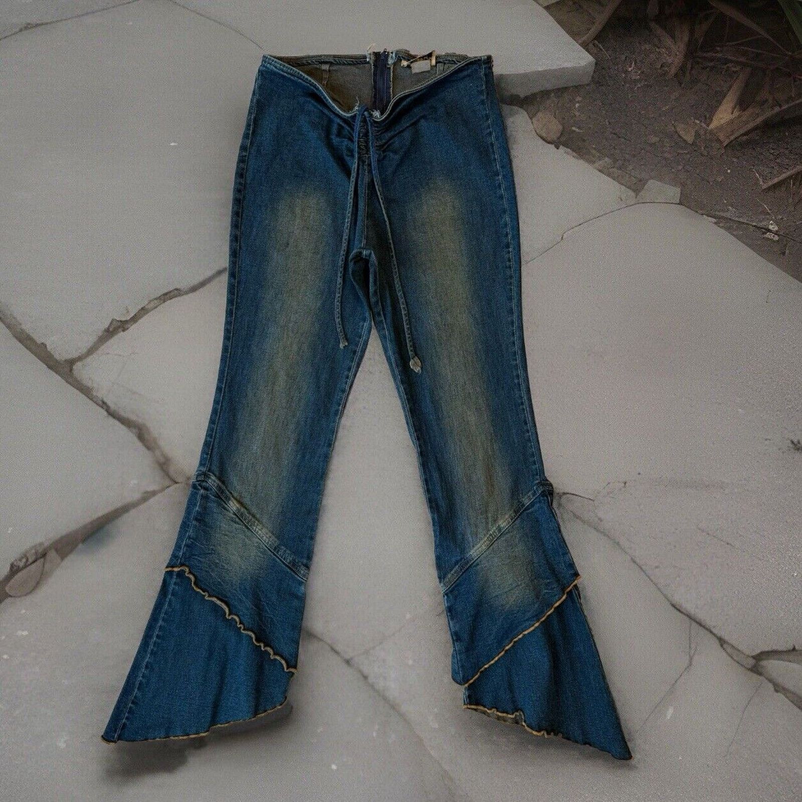 Vintage Vintage Patty USA Flare Jeans Women's 24 Blue 70s Glam Size 24" / US 00 / IT 34 - 1 Thumbnail