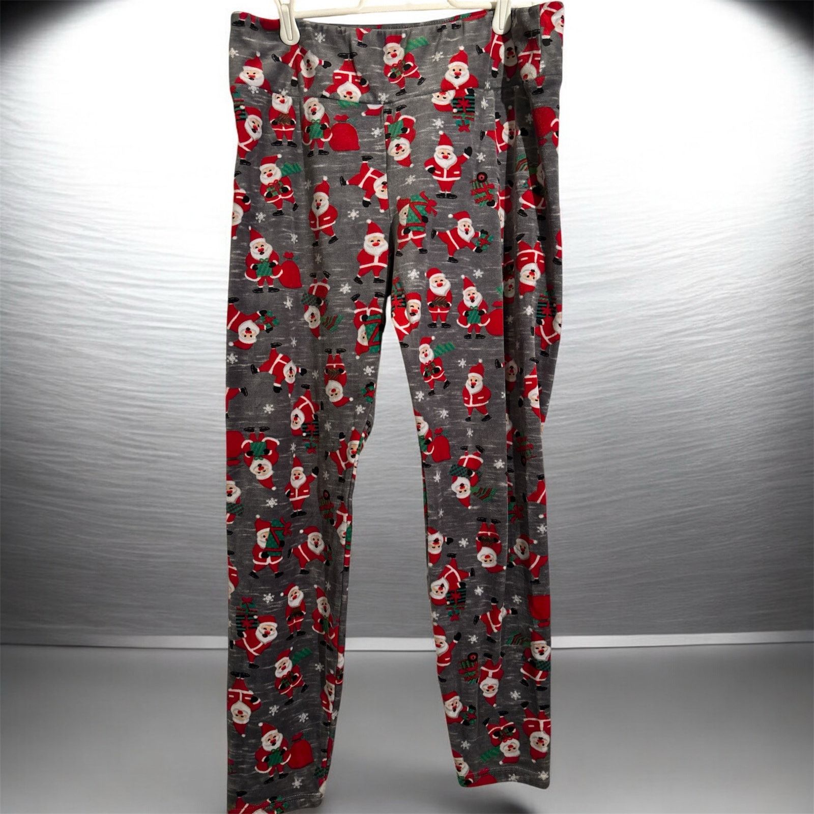 The Unbranded Brand No Boundaries Santa Jammies Leggings Size XL Size 32" / US 10 / IT 46 - 2 Thumbnail