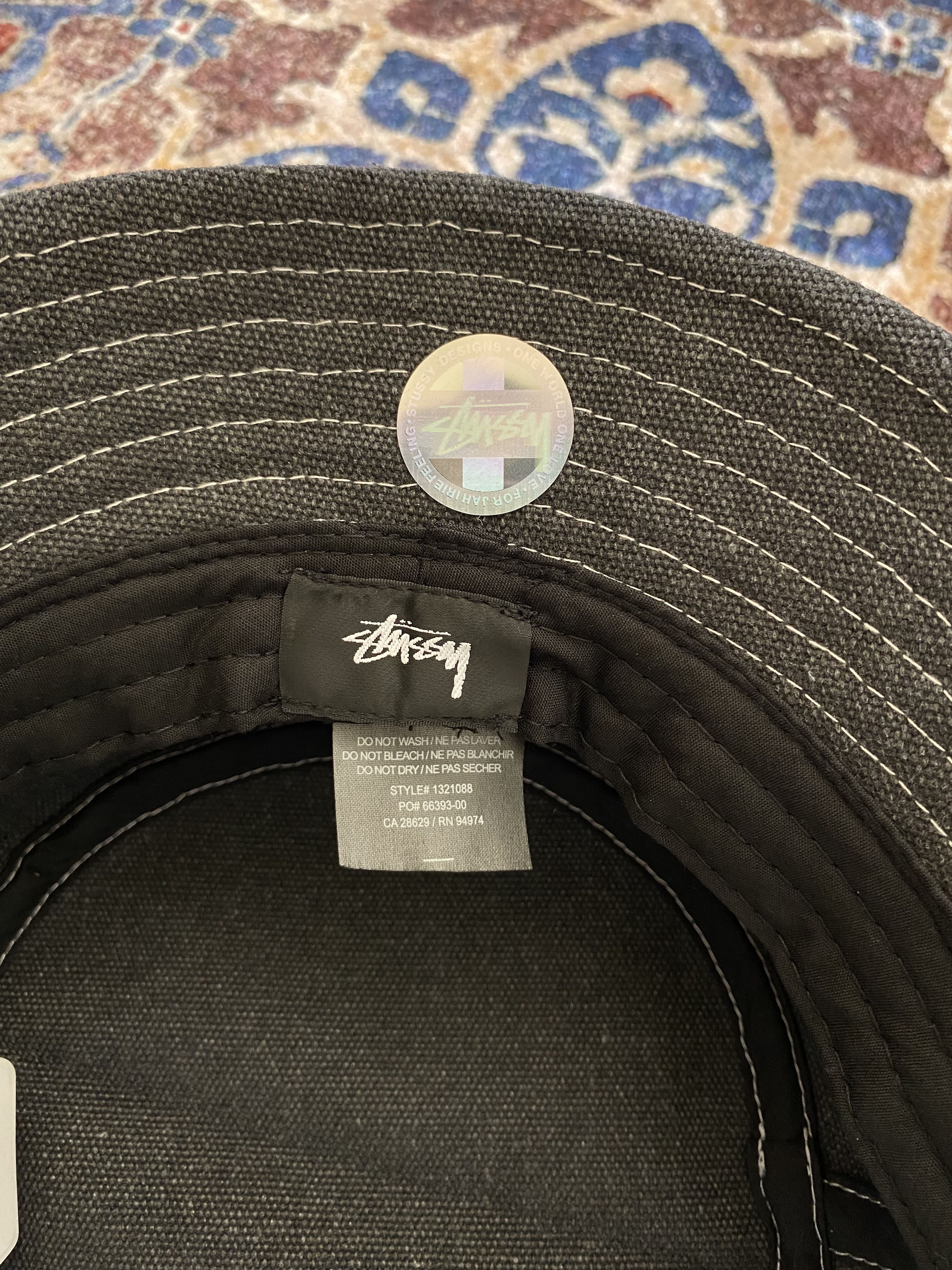 Stussy Stussy Canvas Work Gear Bucket Hat - Black Size ONE SIZE - 4 Thumbnail