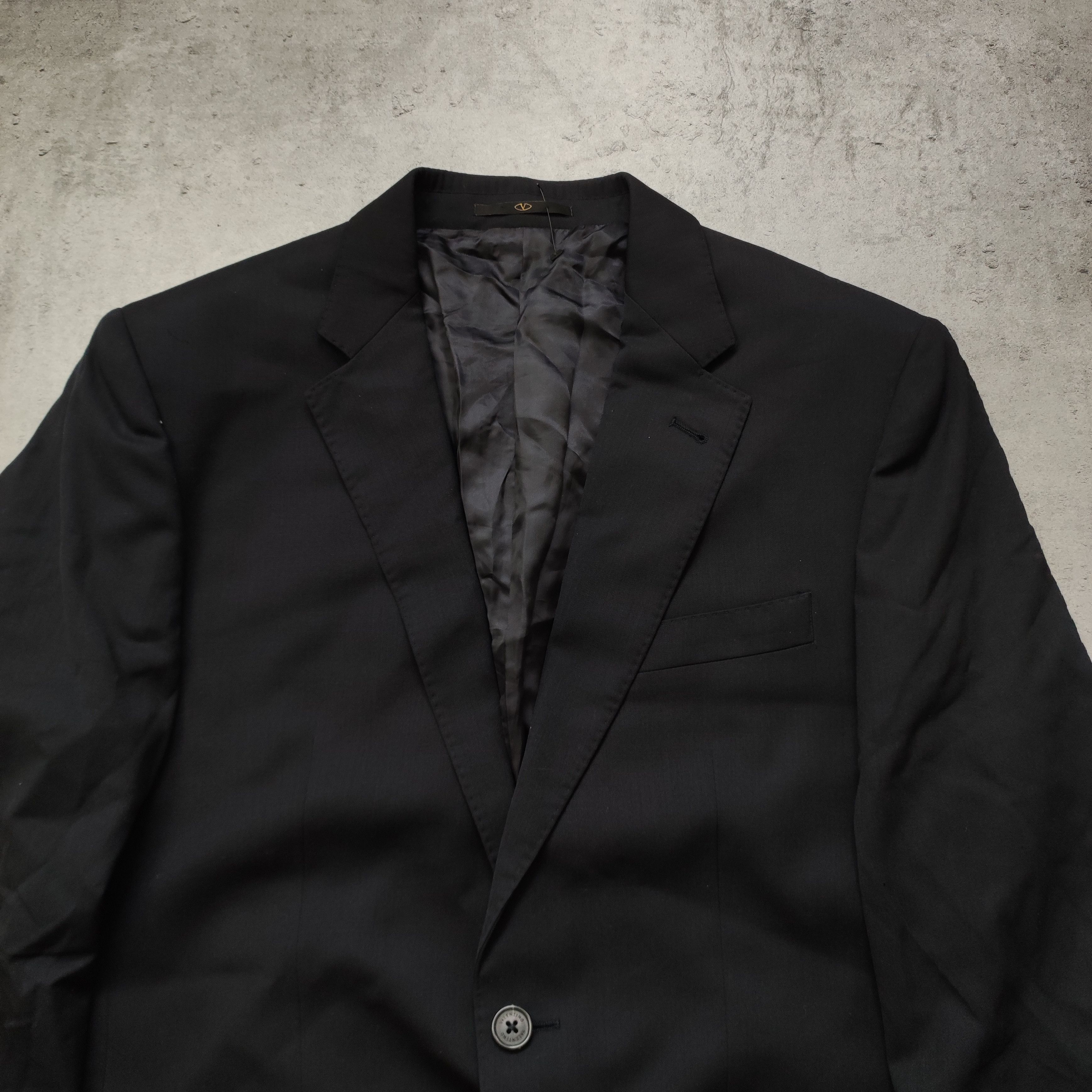 Valentino Valentino Garavani Roma Premium Navy Classic Blazer Size 52R - 4 Thumbnail