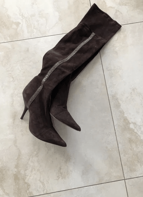 Other Brown suede leather boots brand SHY US sz 6.5 / Eur sz 37 Size US 6.5 / IT 36.5 - 4 Thumbnail