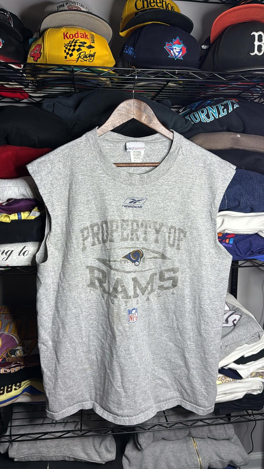 Reebok Vintage NFL St. Louis Rams Sleeveless Shirt Size US L / EU 52-54 / 3 - 1 Thumbnail