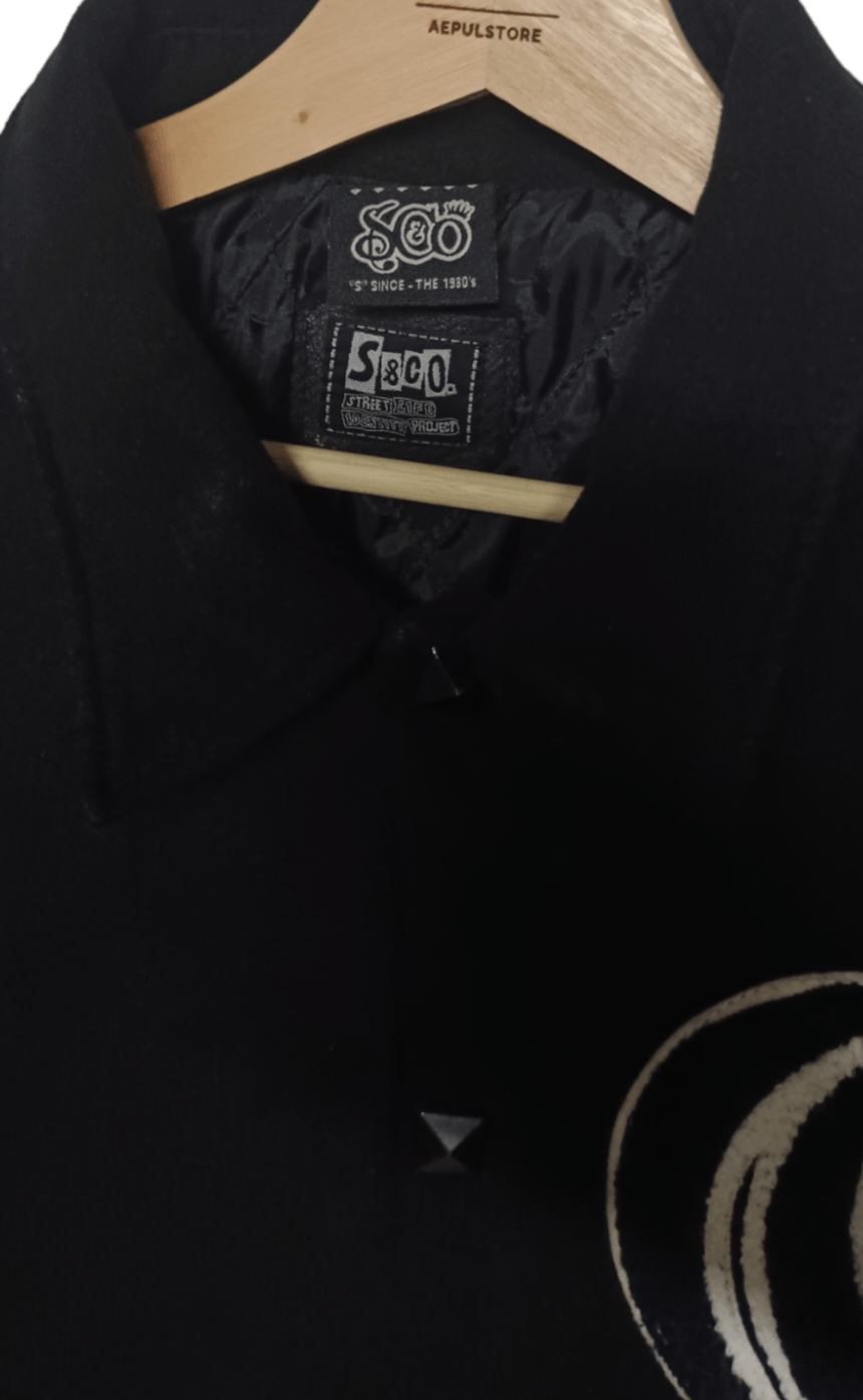 Japanese Brand × Vintage S&CO Varsity Wool Half leather Jacket Size US M / EU 48-50 / 2 - 10 Thumbnail