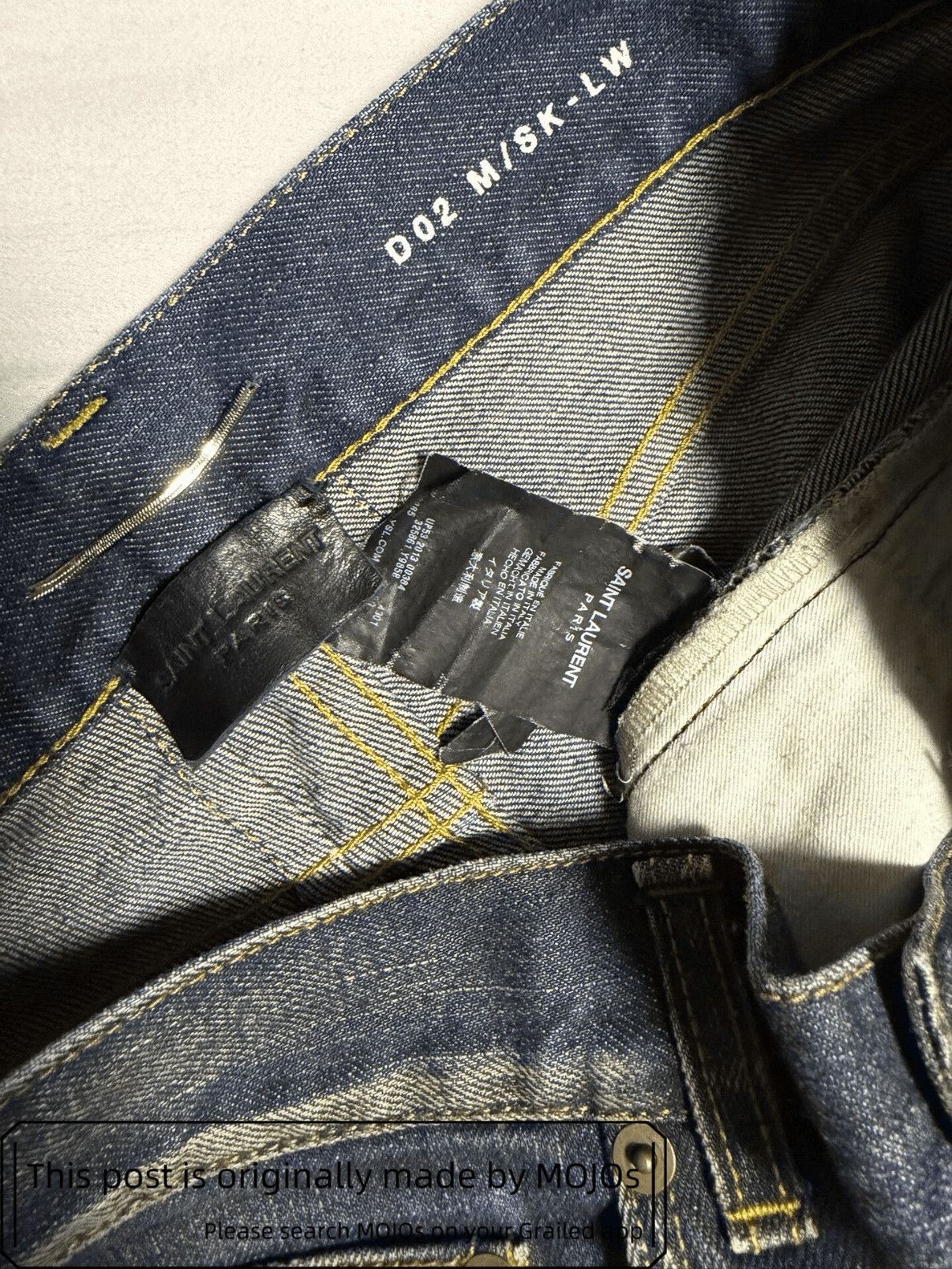 Sz 30 Saint Laurent Paris 13AW D02 Dirt Wash Denim mojos1152