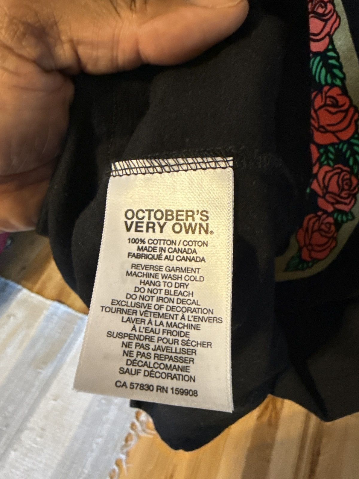 October's Very Own OVO OG Owl Rose Tee Size US L / EU 52-54 / 3 - 3 Thumbnail