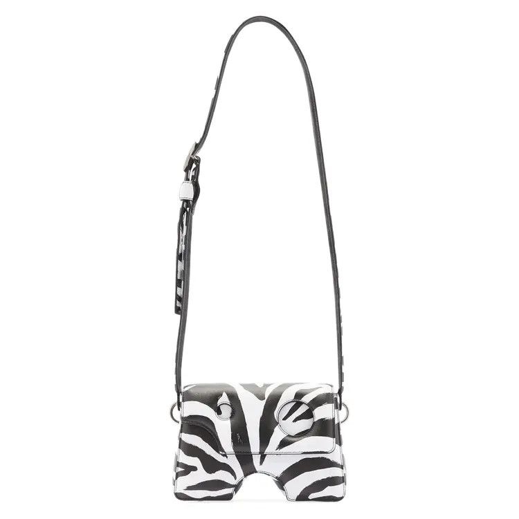 Off-White o1gr1nt0125 Size: OS / Burrow Shoulder Bag 22 Zebra Size ONE SIZE - 1 Thumbnail
