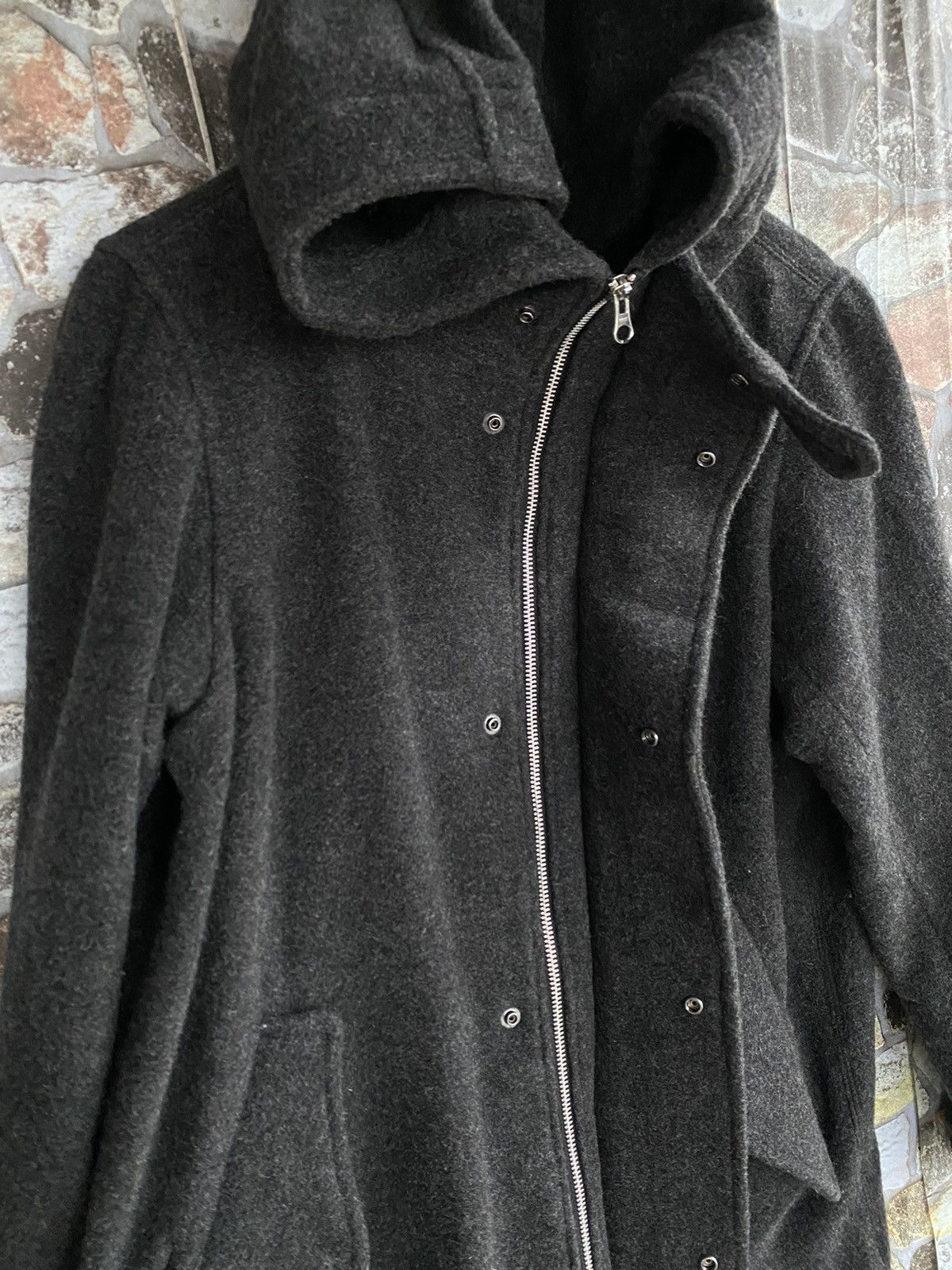 If Six Was Nine × Le Grande Bleu (L.G.B.) × Zucca Zucca Wool Trench Jacket Size US L / EU 52-54 / 3 - 8 Thumbnail
