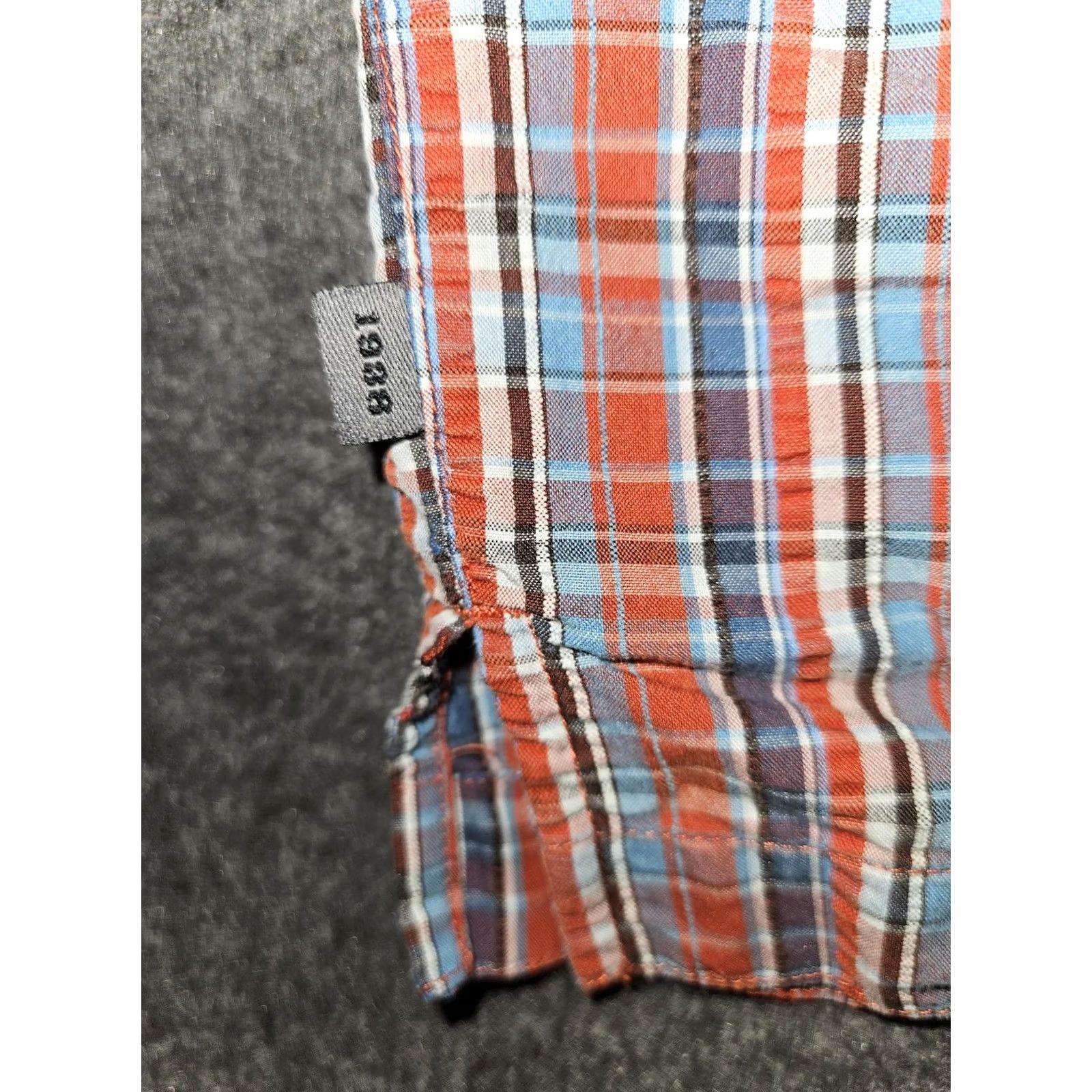 Vintage REI Shirt Mens 2XL Plaid Button Up Short Sleeve Outdoor Red Blue Pocket Hiking Size US XXL / EU 58 / 5 - 7 Thumbnail