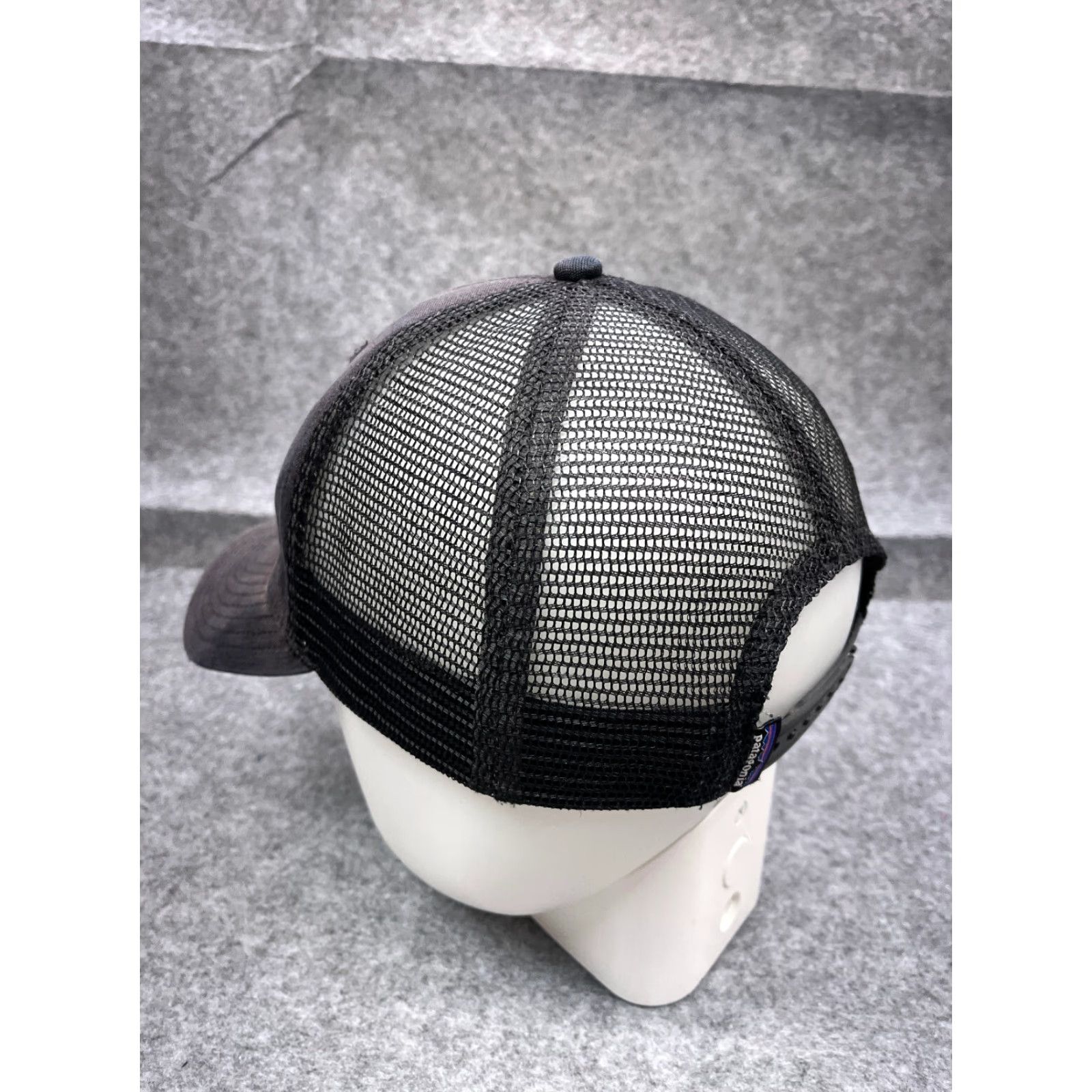 Patagonia VINTAGE Patagonia Hat Cap Snap Back Adult Blue Black Cotton Polyester Trucker Camp Fish Hats Size ONE SIZE - 5 Thumbnail
