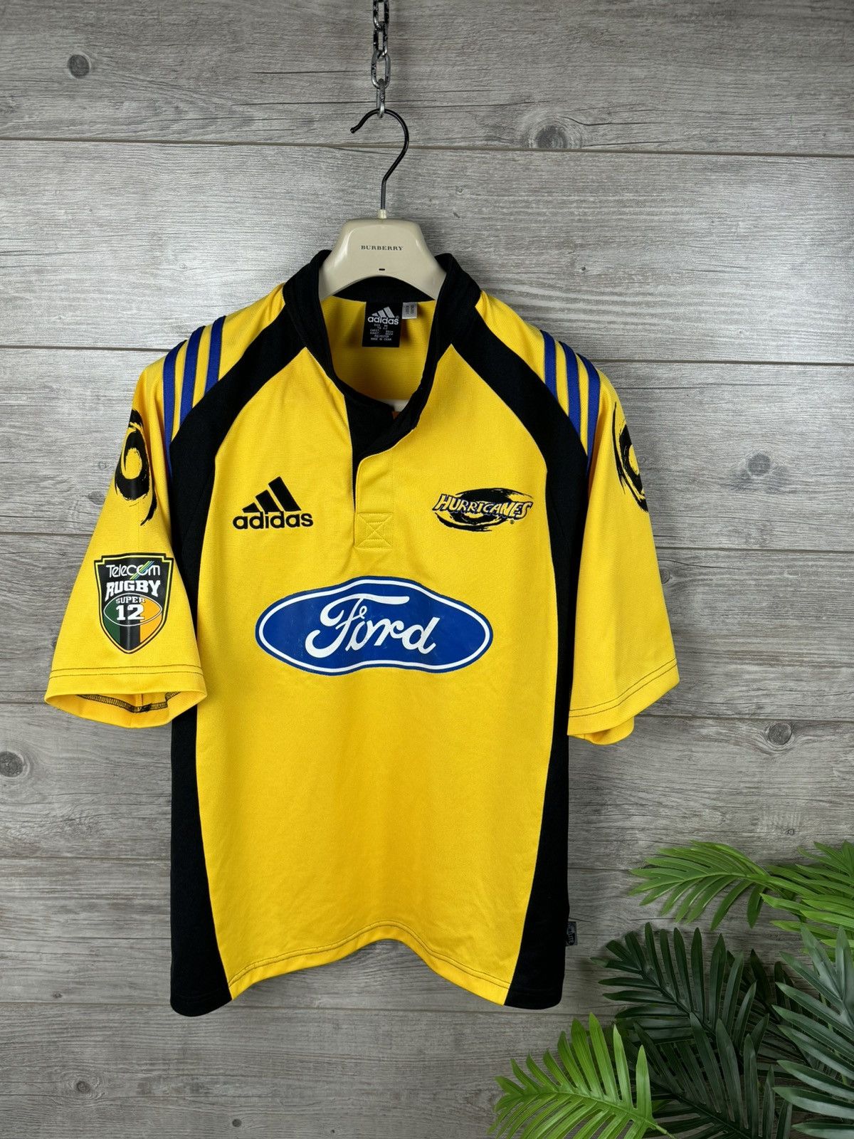 Adidas × Vintage ADIDAS HURRICANES RUGBY 2000 🏉 JERSEY FORD SIZE m Size US M / EU 48-50 / 2 - 4 Thumbnail